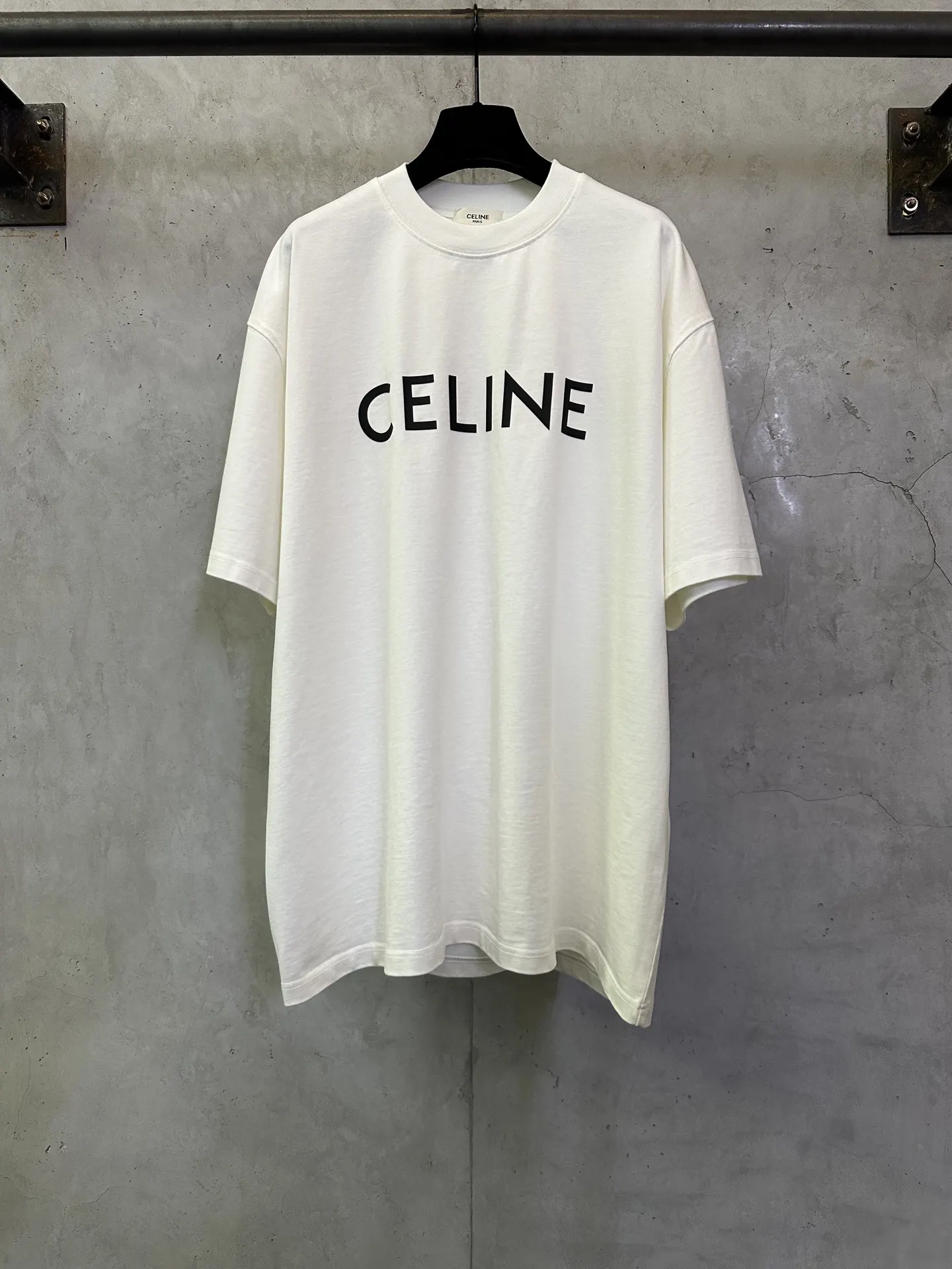 Logo Print Heavyweight Cotton T-Shirt D22015698