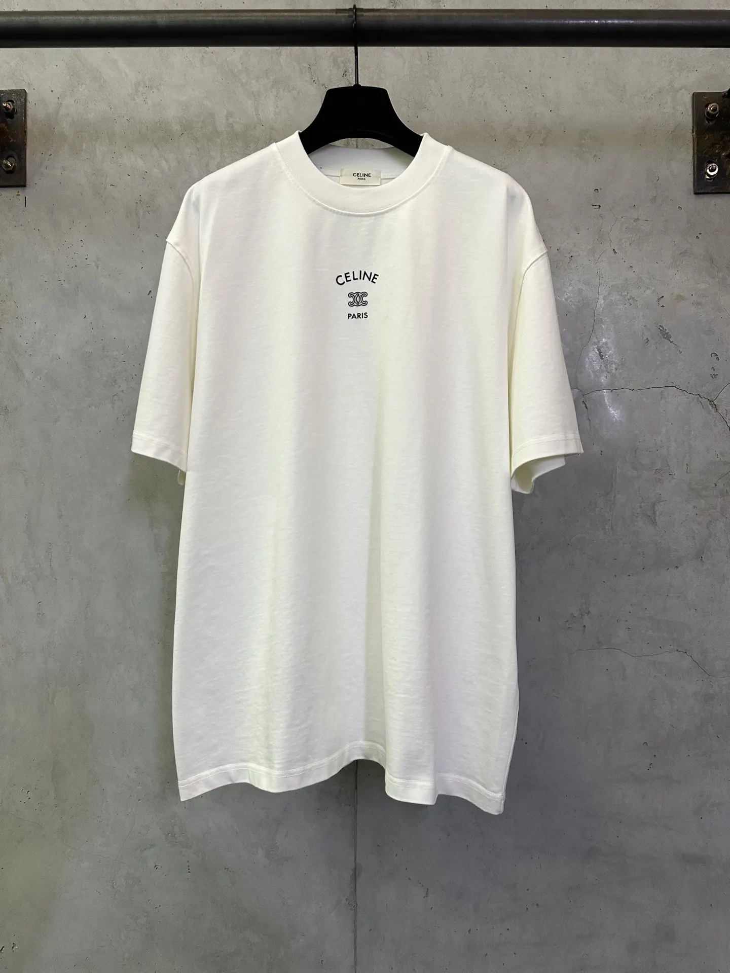 Triomphe Logo Heavyweight Cotton T-Shirt D22012873