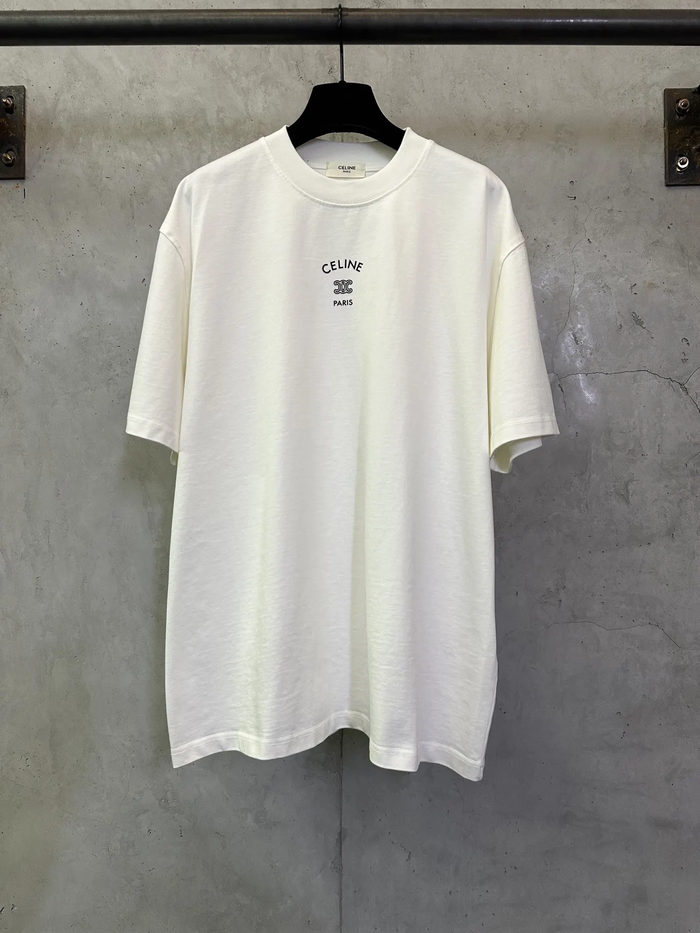 Triomphe Logo Heavyweight Cotton T-Shirt D22012873