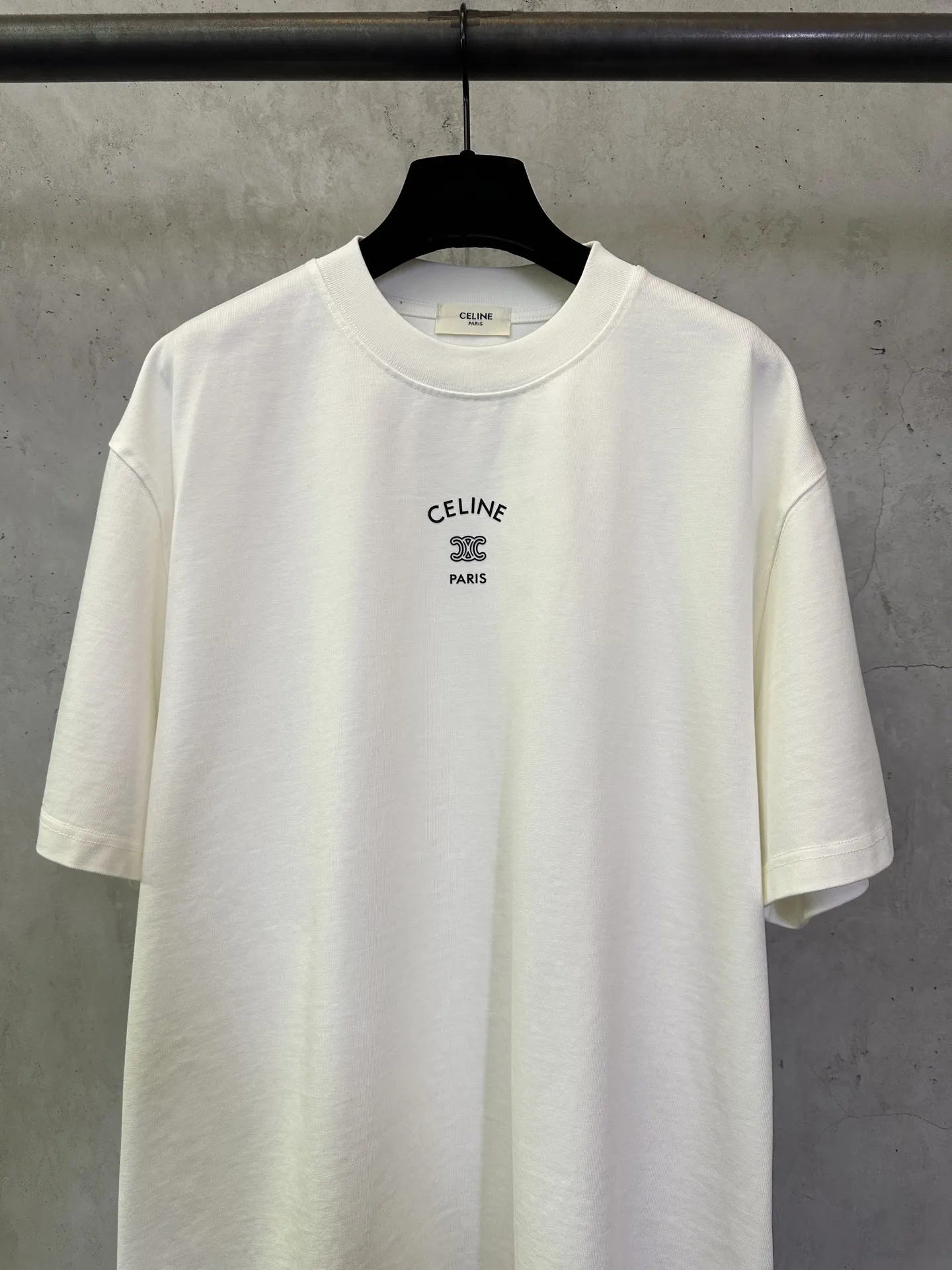 Triomphe Logo Heavyweight Cotton T-Shirt D22012873 — view 3