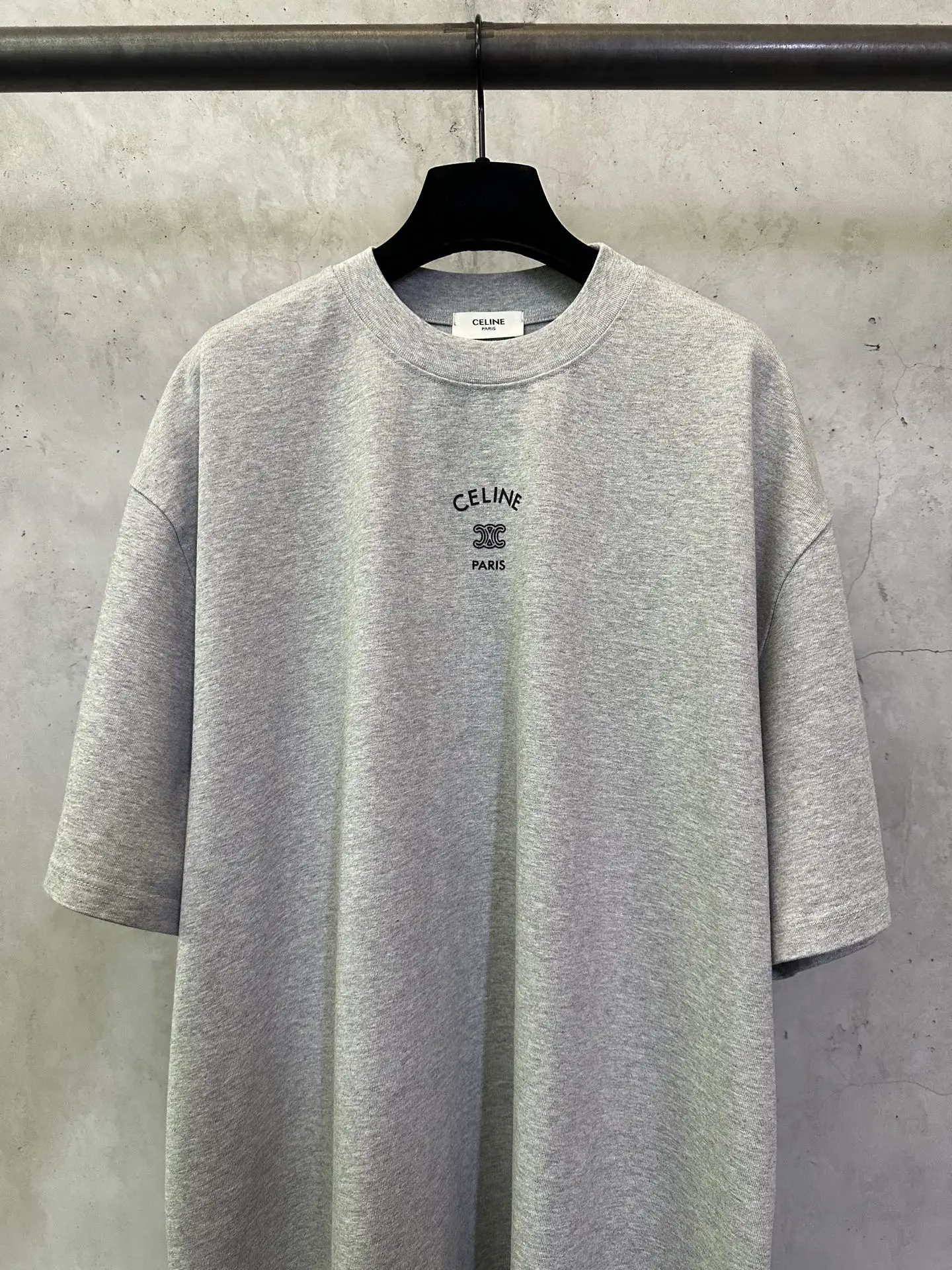 Triomphe Logo Heavyweight Cotton T-Shirt D22012874 — view 3