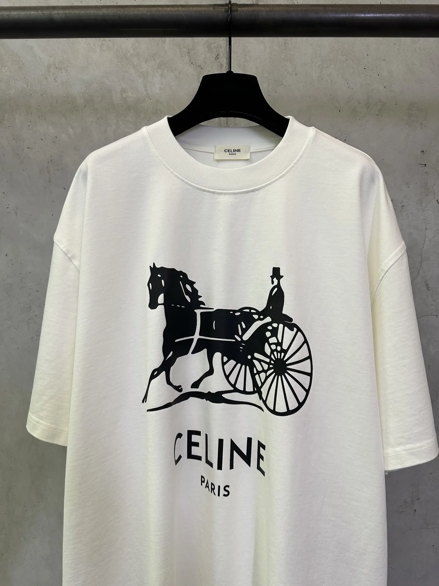 Horse and Carriage Logo Print Cotton T-Shirt D22012891 — view 3