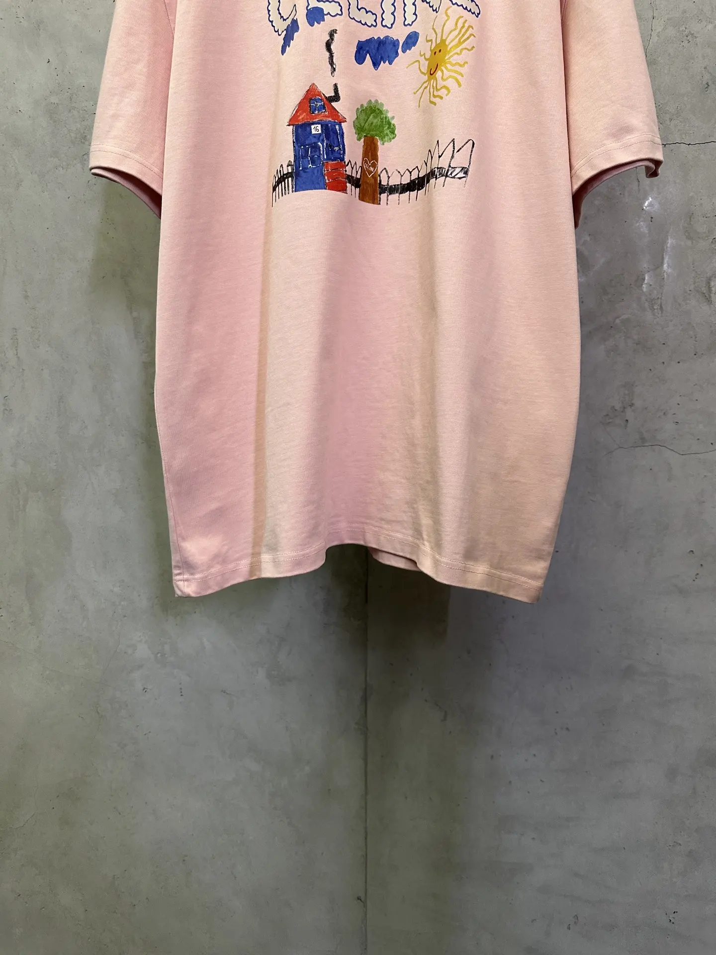 Drawing Print Heavyweight Cotton T-Shirt D22012763 — view 4