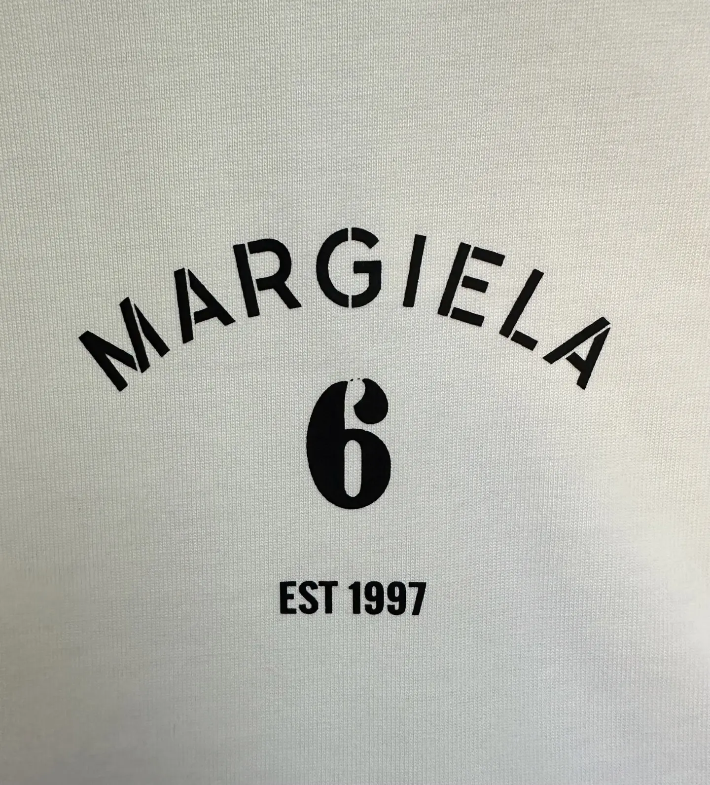 MM6 Logo Print Heavyweight Cotton T-Shirt D22012889 — view 8