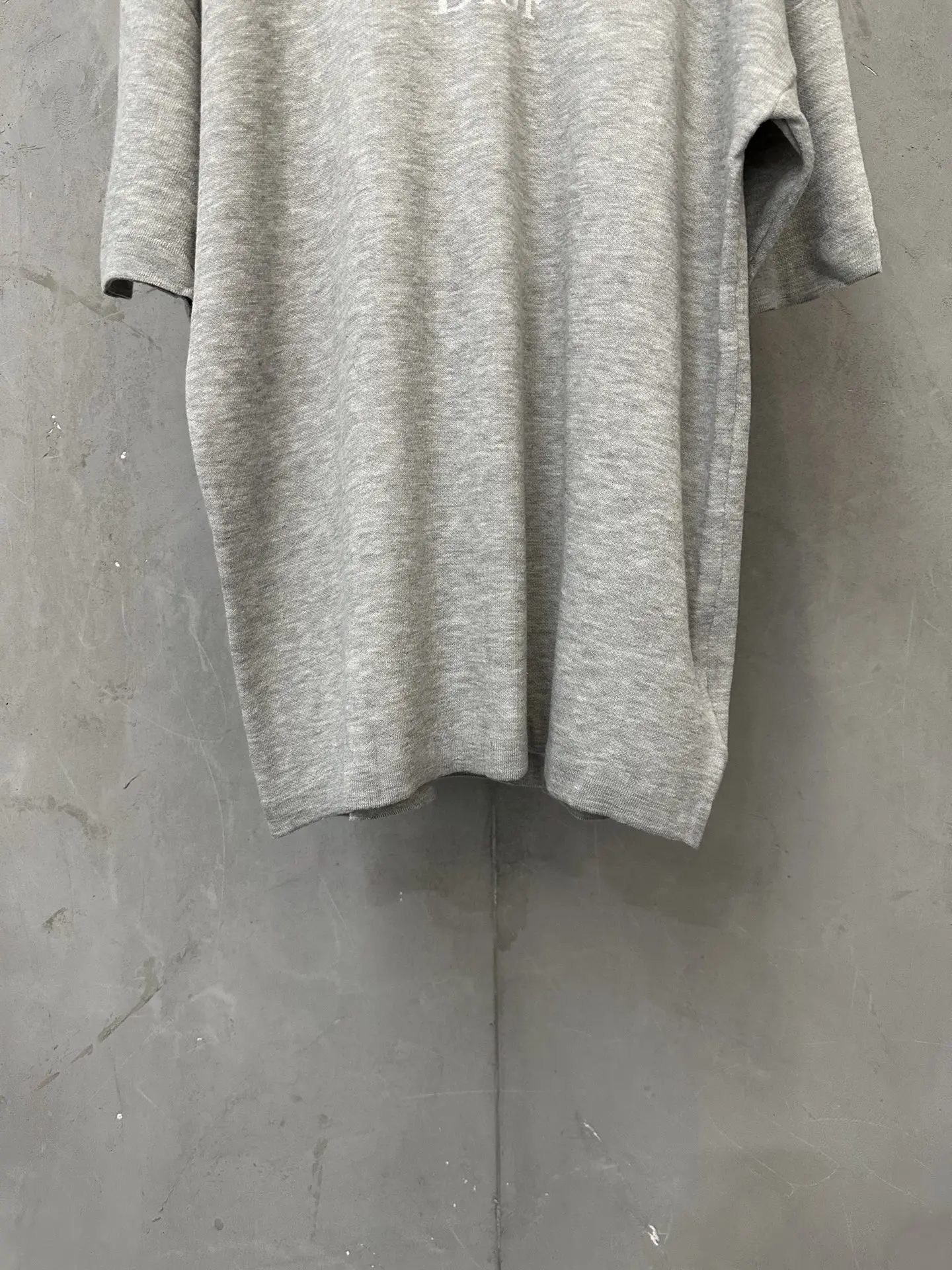 Logo Jacquard Cotton Knit T-Shirt D24020193 — view 4