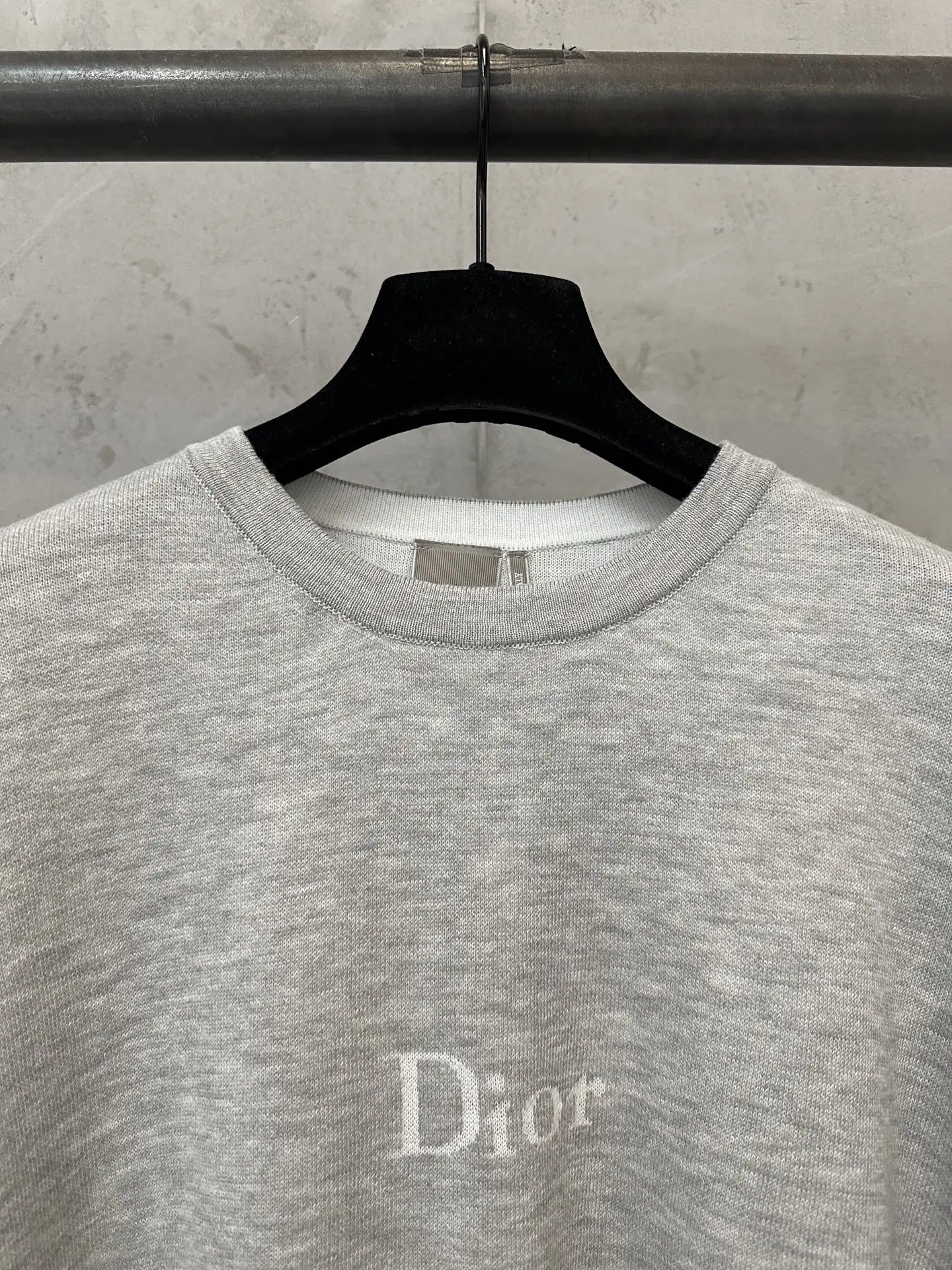 Logo Jacquard Cotton Knit T-Shirt D24020193 — view 5