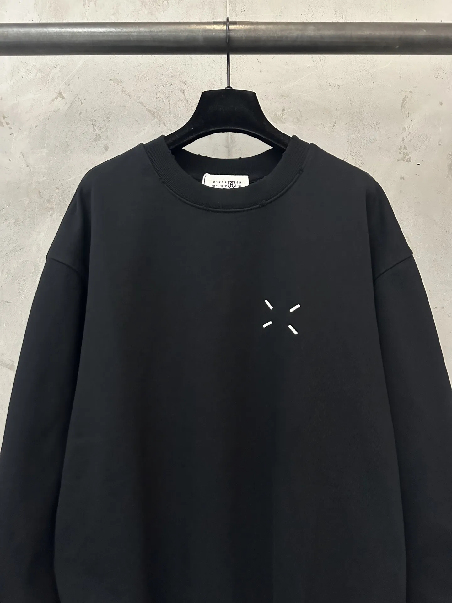 MM6 Maison Margiela Four-Stitch Crew-Neck Sweatshirt D25021821 — view 3