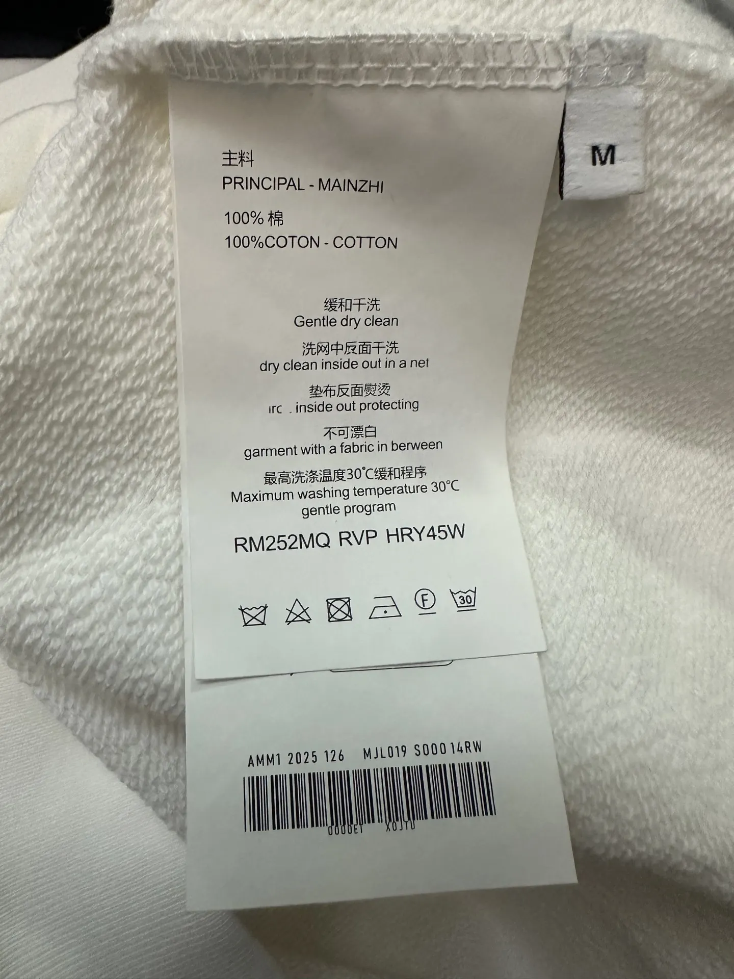 Logo Print Heavyweight Cotton Sweatshirt D25024402 — view 9