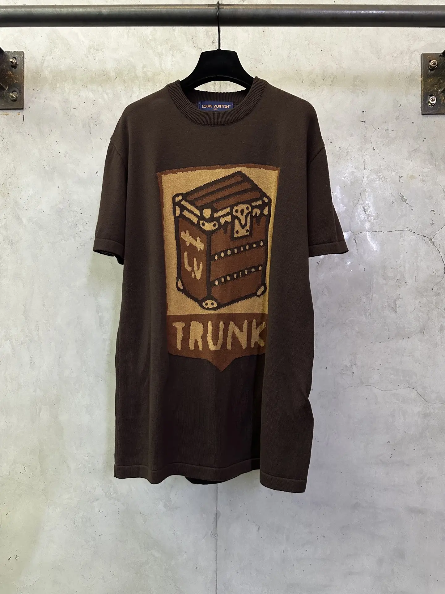 Trunk Jacquard Cotton Knit T-Shirt D27012893