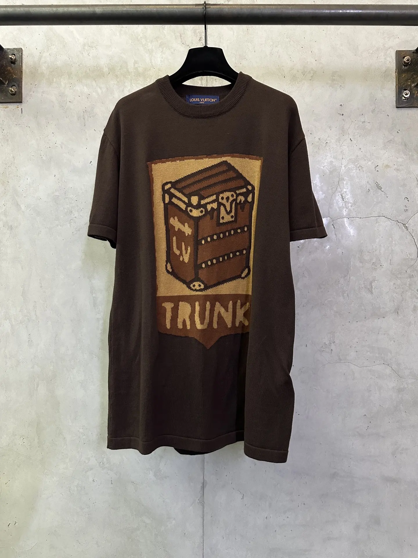 Trunk Jacquard Cotton Knit T-Shirt D27012893