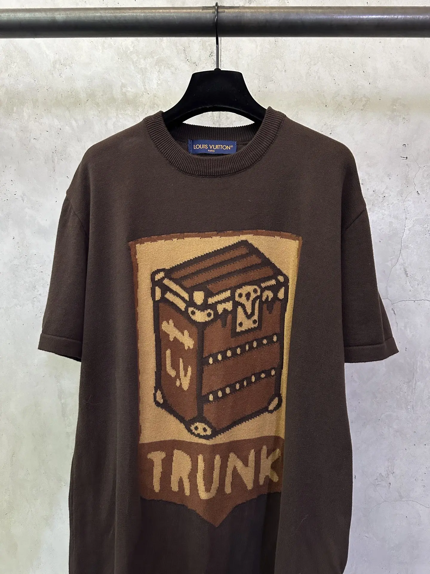 Trunk Jacquard Cotton Knit T-Shirt D27012893 — view 3