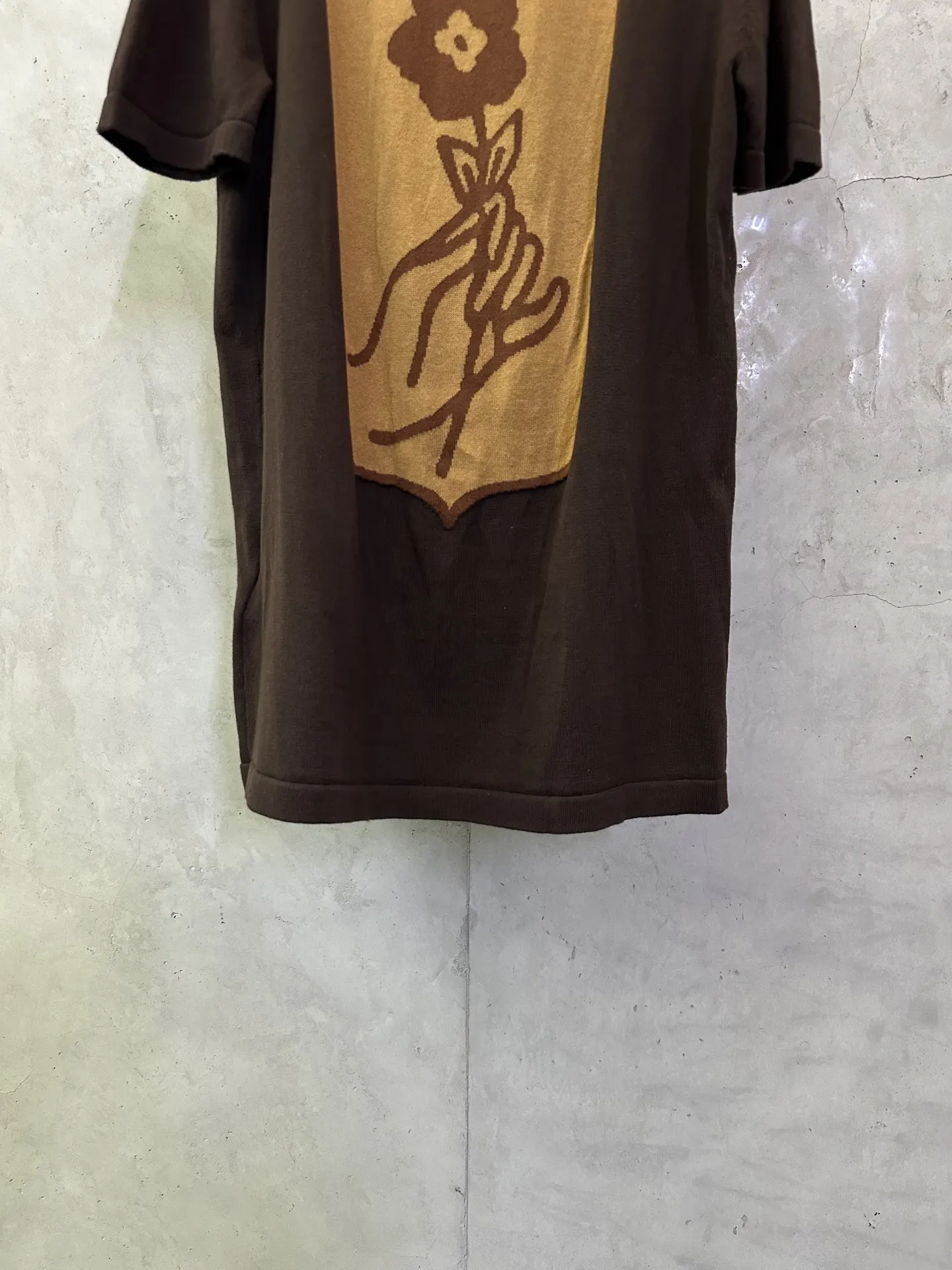 Trunk Jacquard Cotton Knit T-Shirt D27012893 — view 6