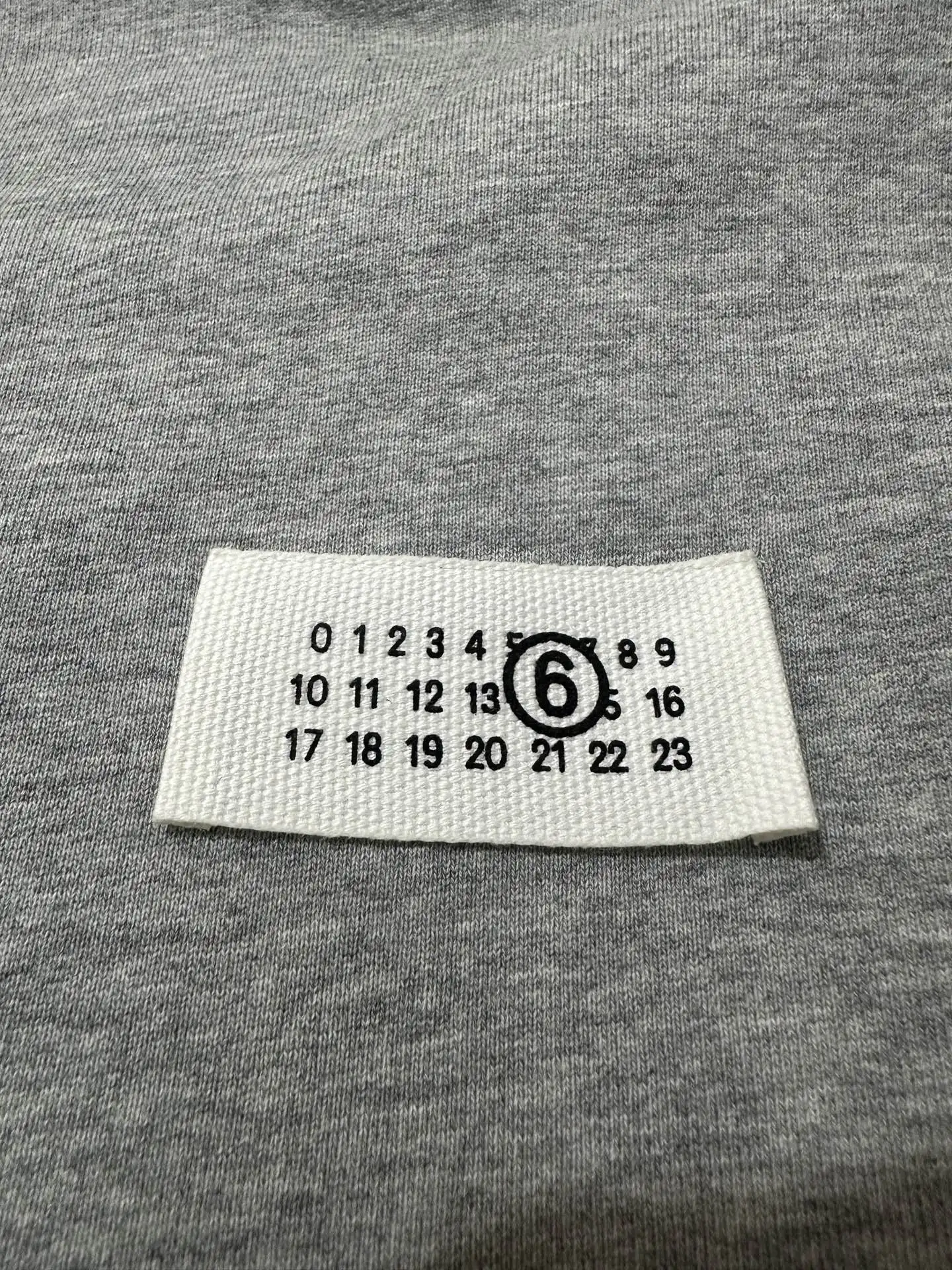 MM6 Distressed Hem Logo Hoodie D27021815 — view 8