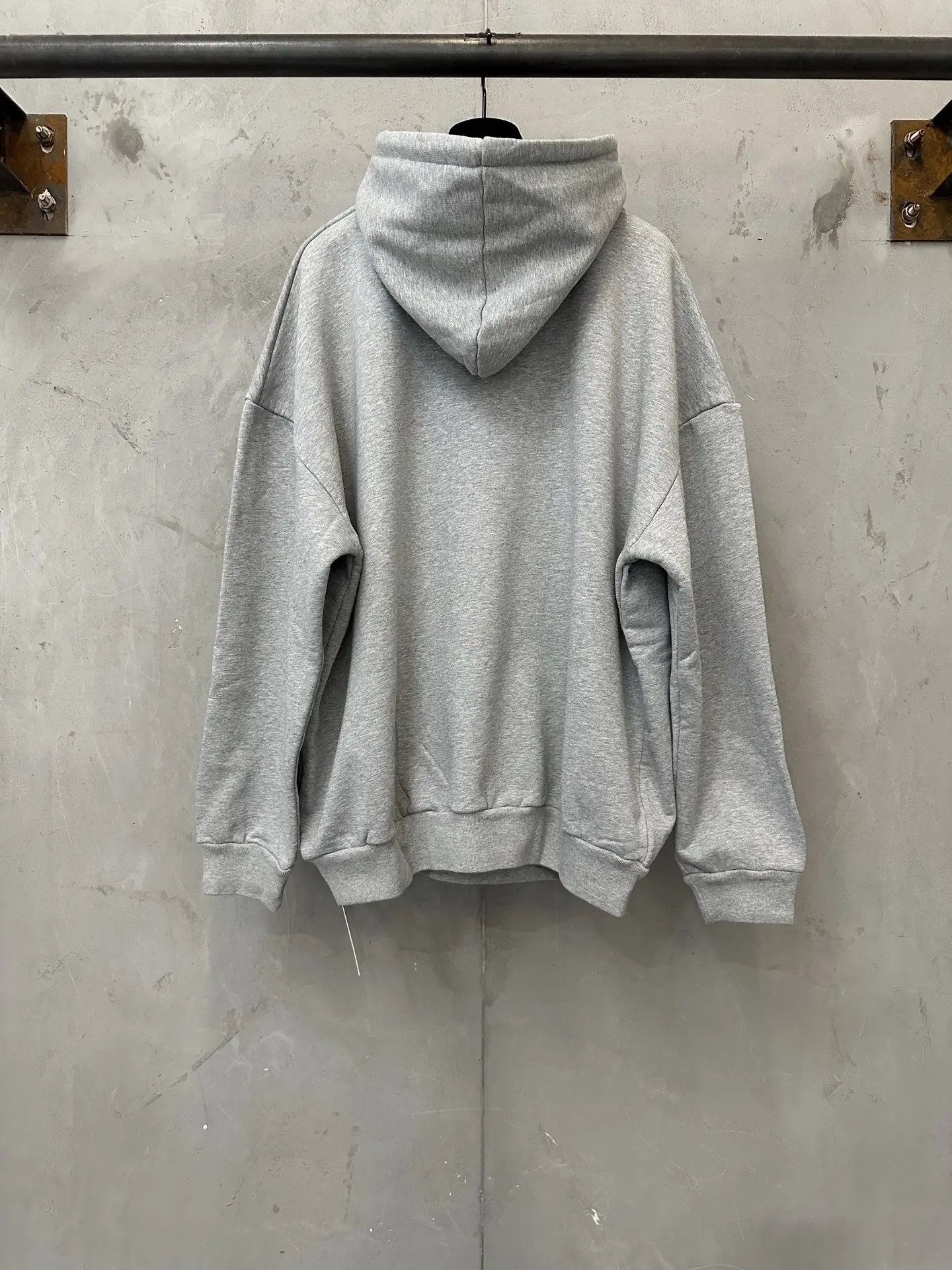 MM6 Logo Print Loopback Cotton Hoodie D27021955 — view 2