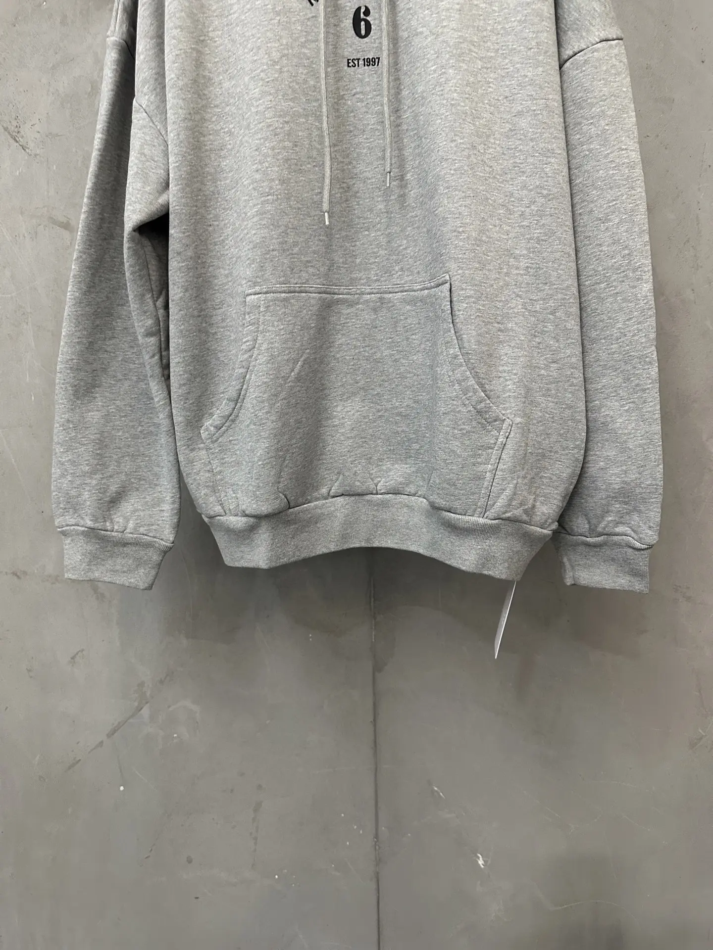 MM6 Logo Print Loopback Cotton Hoodie D27021955 — view 4