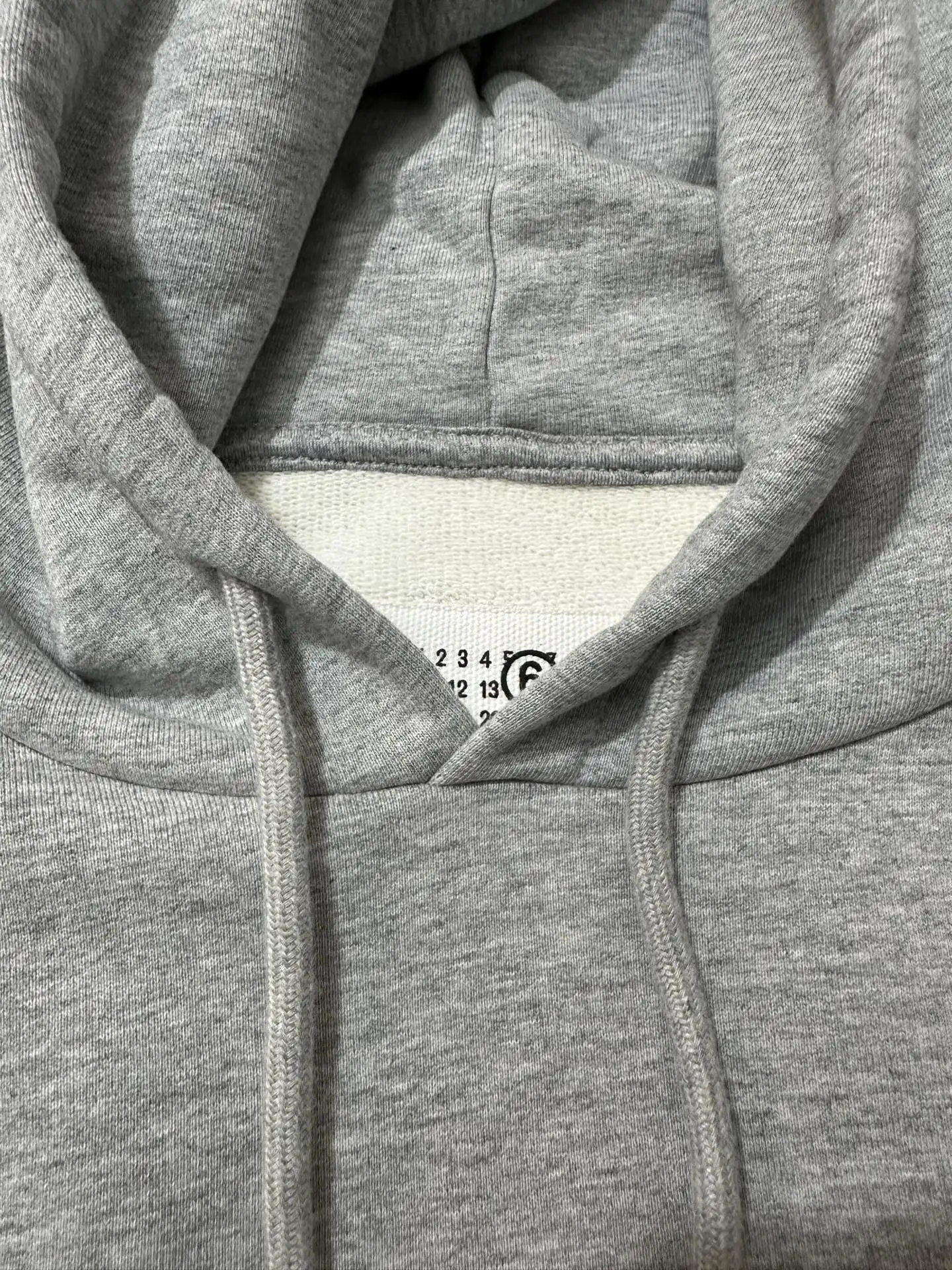 MM6 Logo Print Loopback Cotton Hoodie D27021955 — view 6