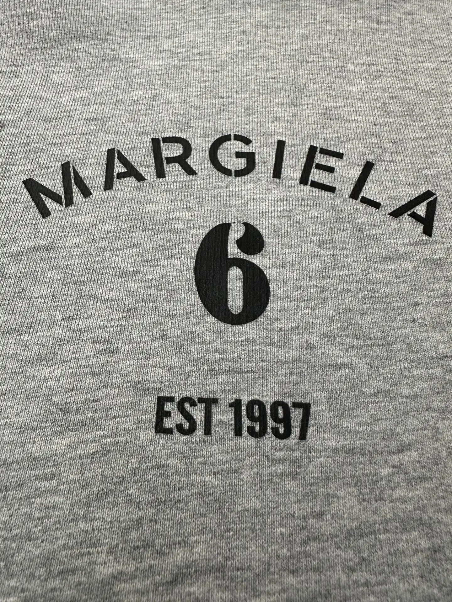 MM6 Logo Print Loopback Cotton Hoodie D27021955 — view 7