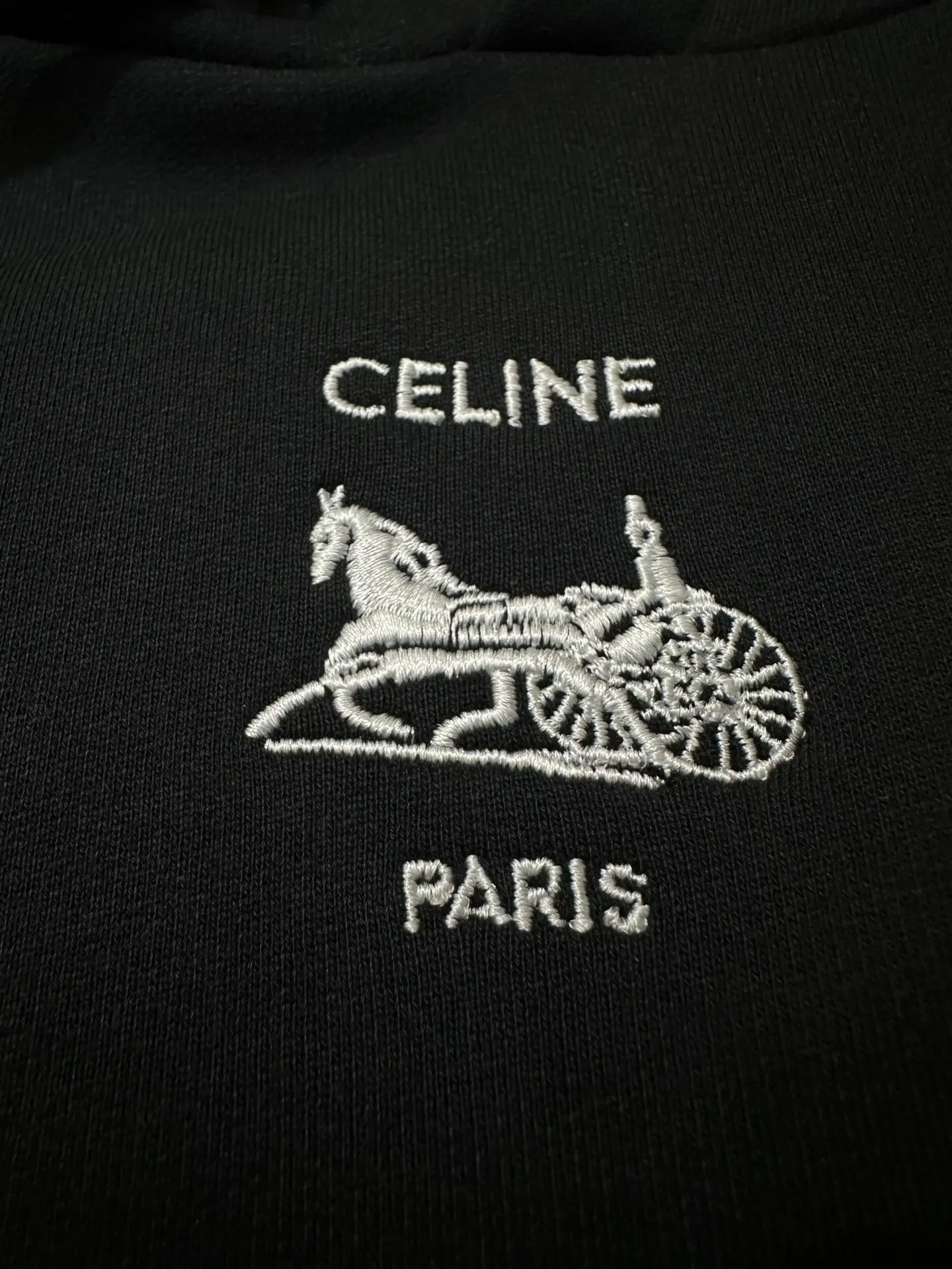 Triomphe Carriage Logo Embroidered Hoodie D28020152 — view 7