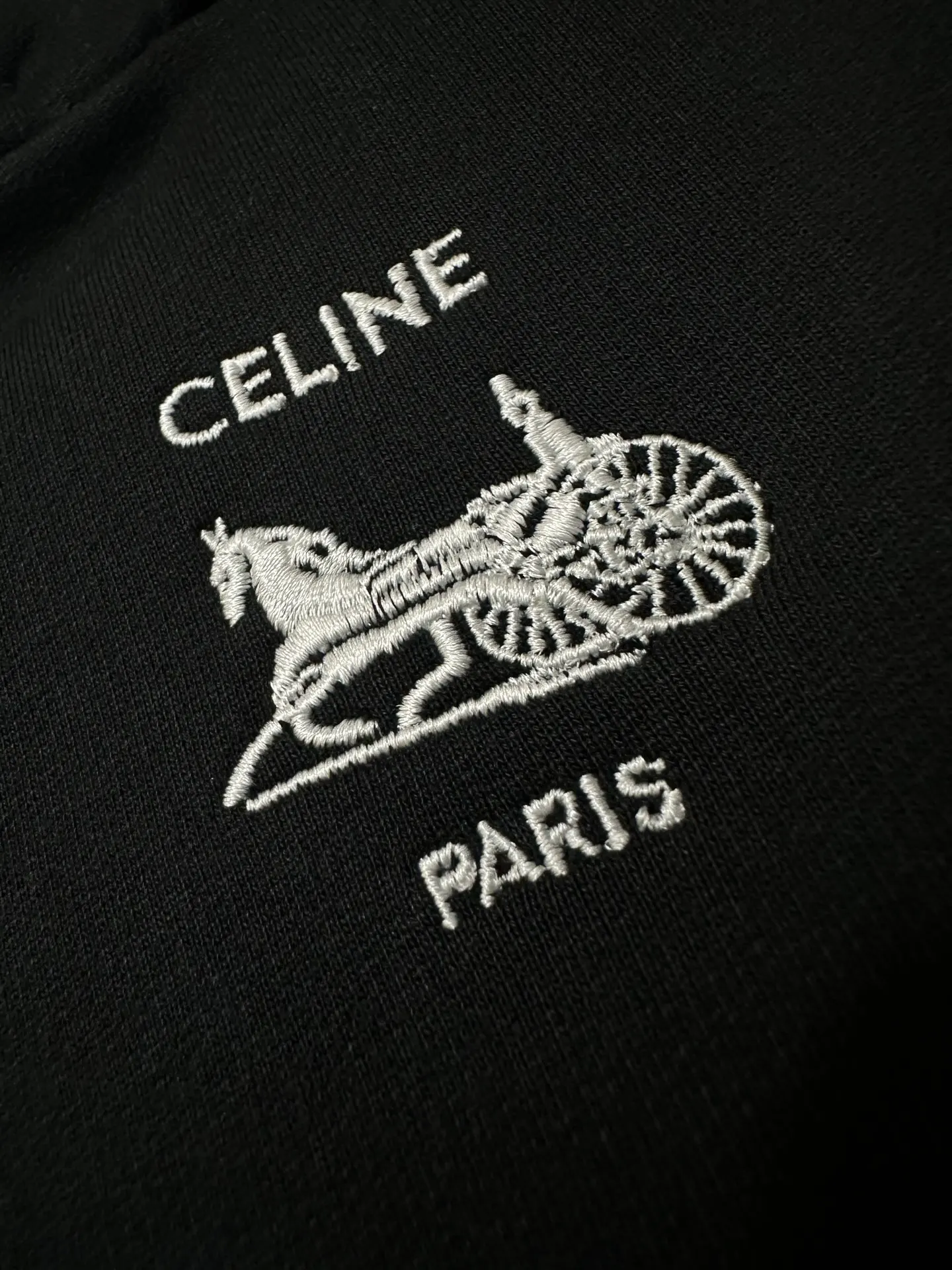Triomphe Carriage Logo Embroidered Hoodie D28020152 — view 8