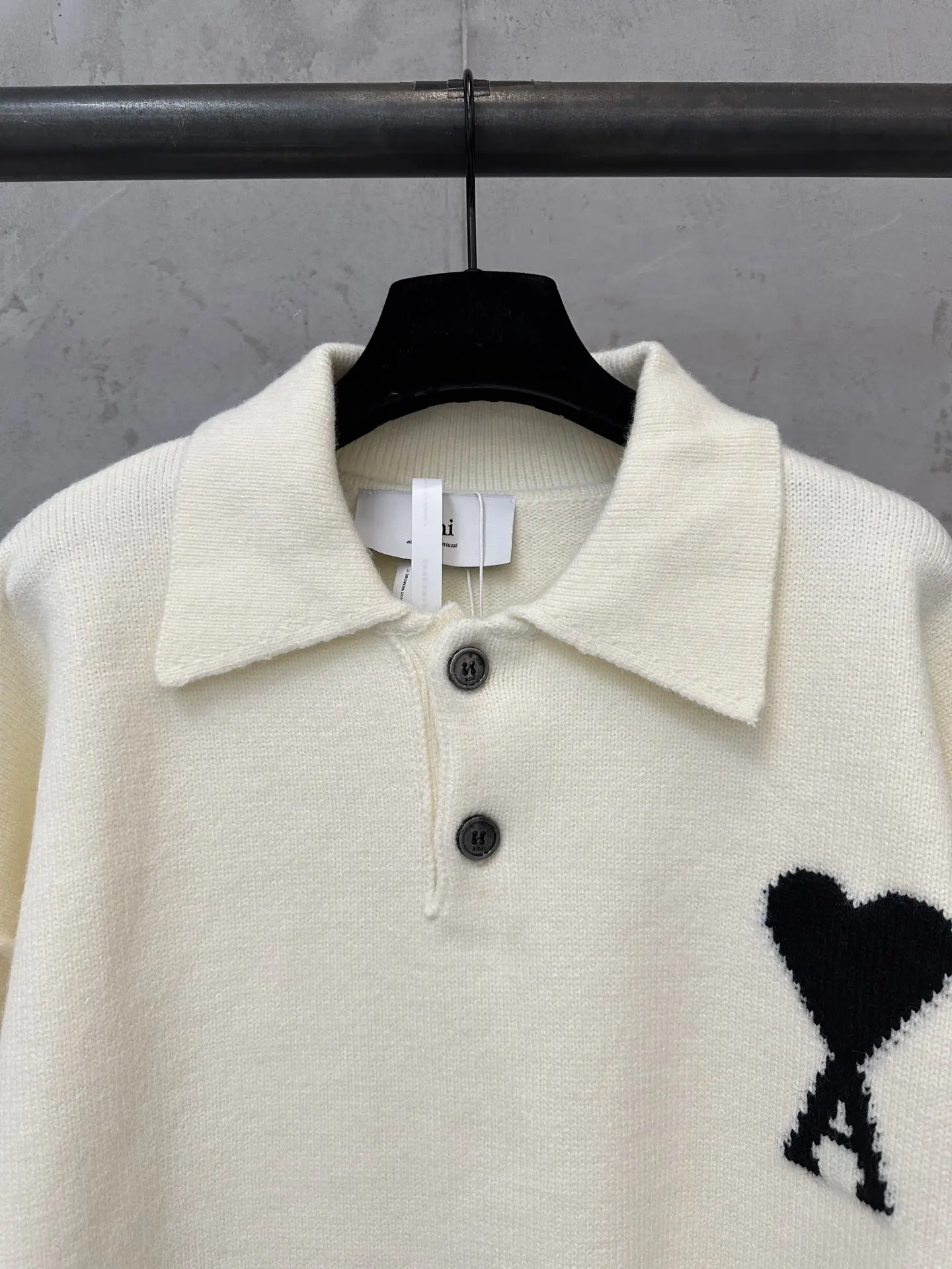 Ami de Cœur Alpaca-Blend Knitted Polo Sweater D30024395 — view 5