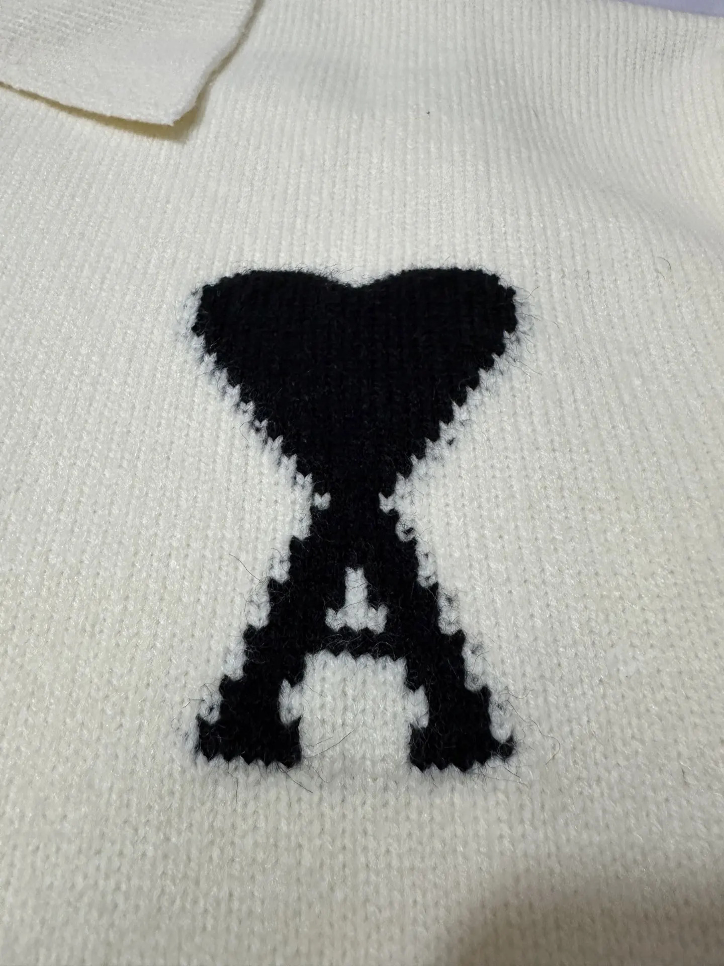 Ami de Cœur Alpaca-Blend Knitted Polo Sweater D30024395 — view 7