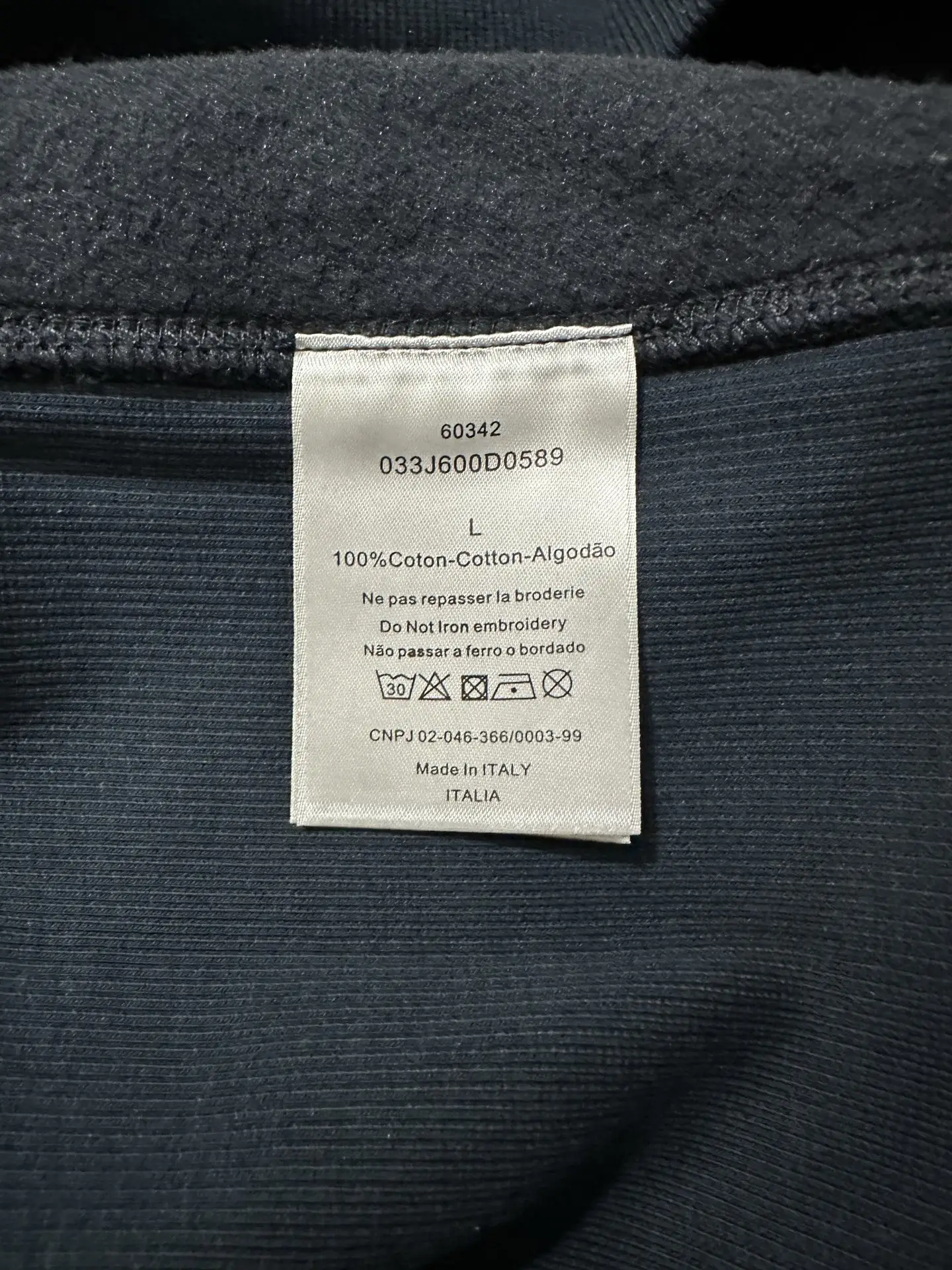 Oblique Jacquard Cotton-Terry Hoodie D33021811 — view 10