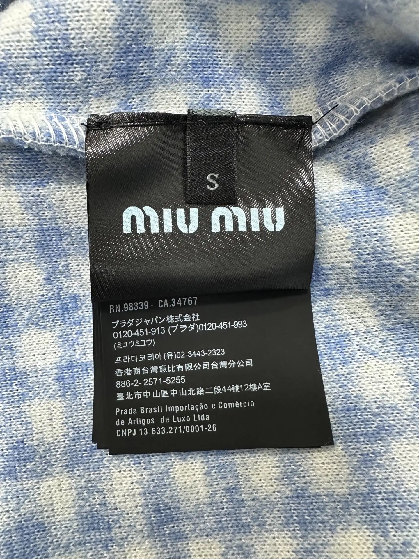 Embroidered Gingham Fleece Zip-Up Jacket D37023567 — view 11