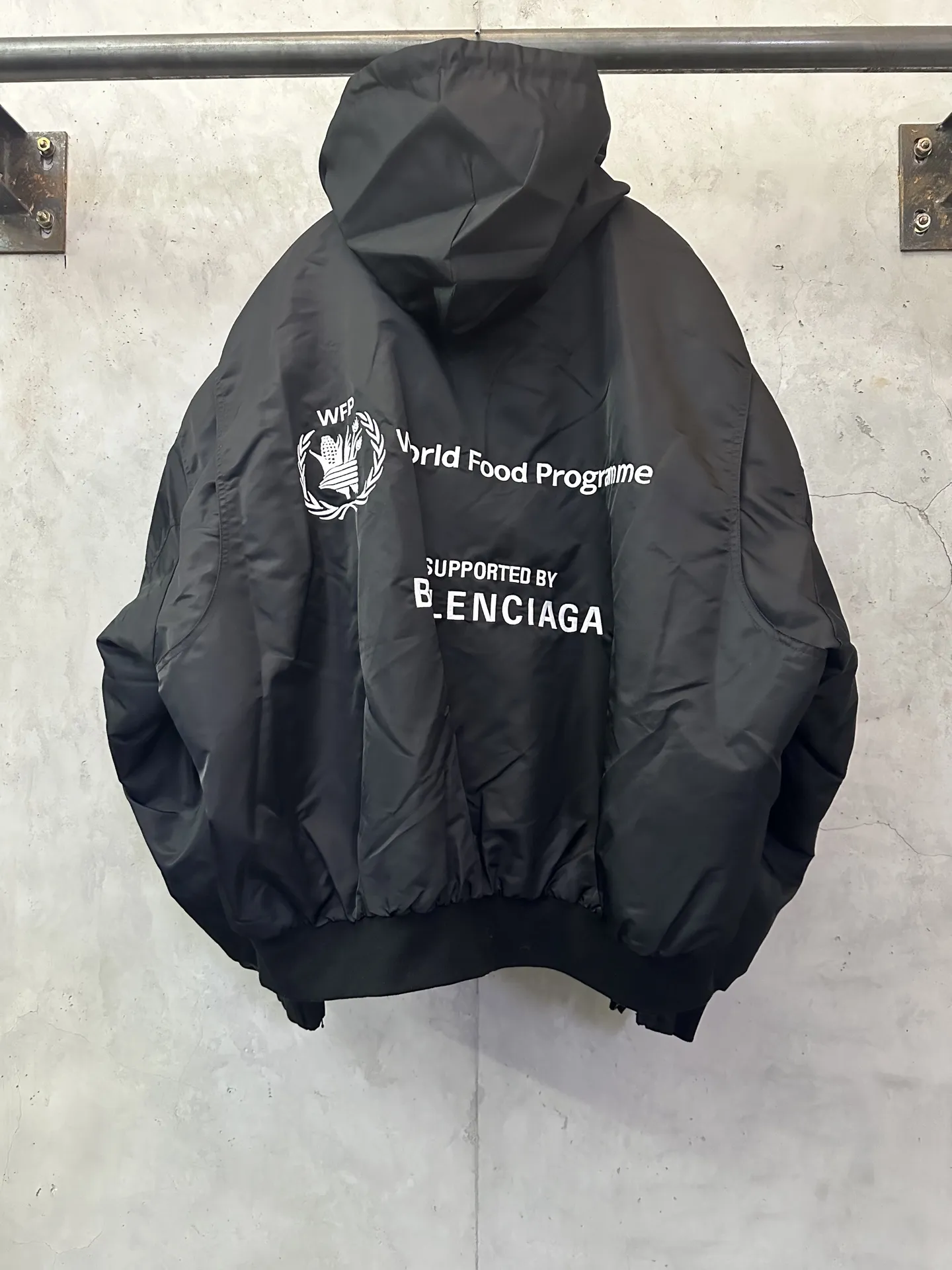 WFP Embroidered Hooded Bomber Jacket D47025021 — view 2
