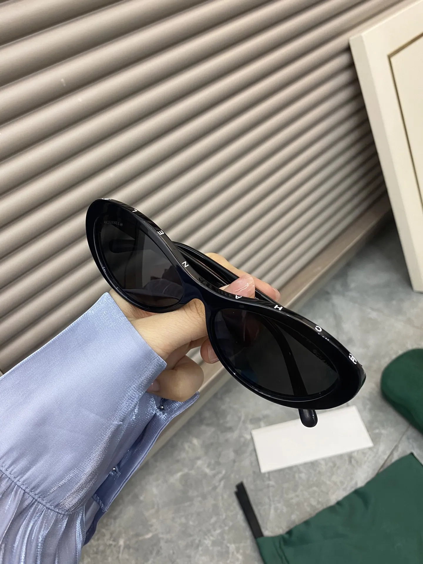 Chanel Cat-Eye Logo Sunglasses D20017796 — view 2