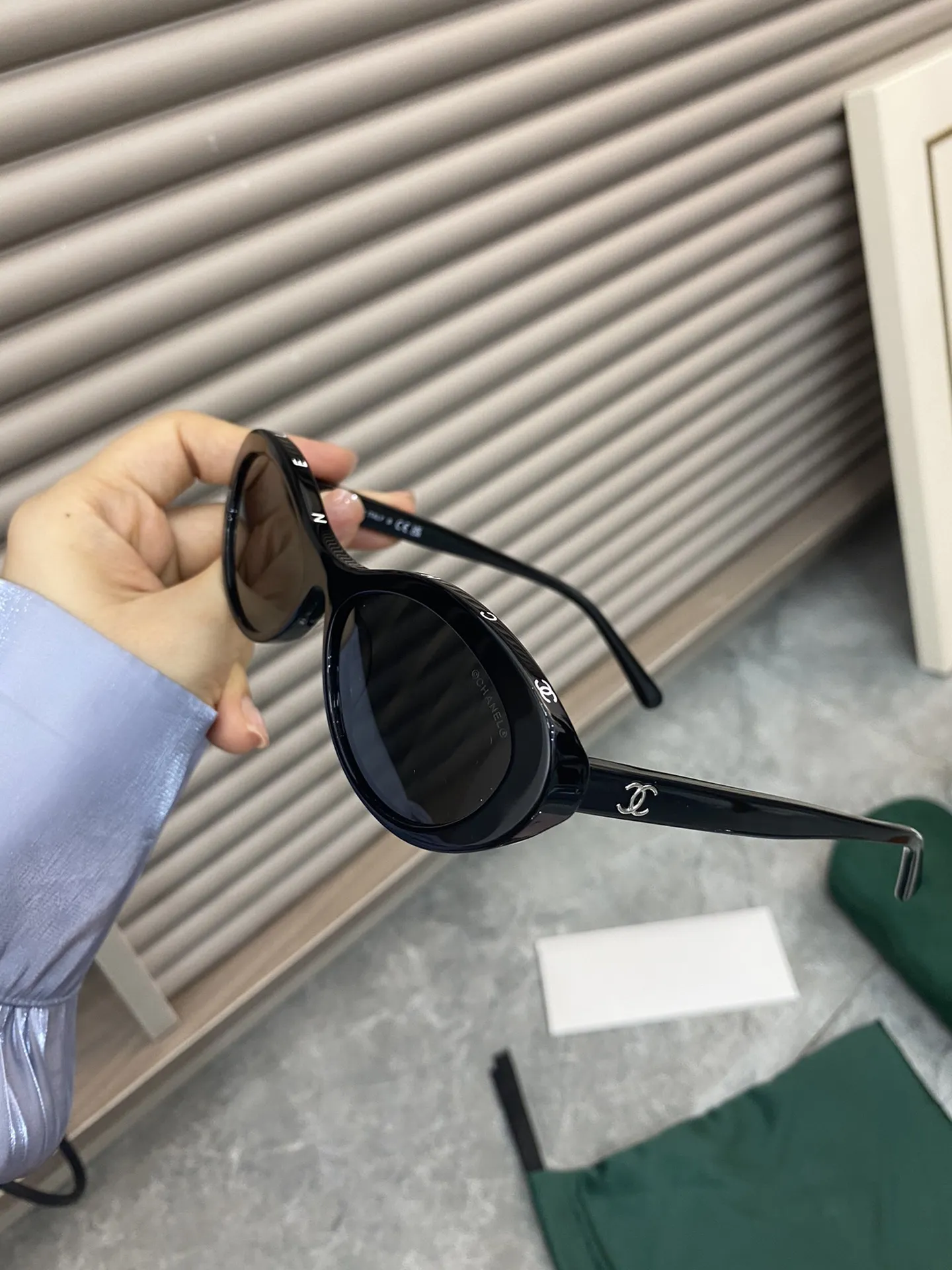 Chanel Cat-Eye Logo Sunglasses D20017796 — view 9