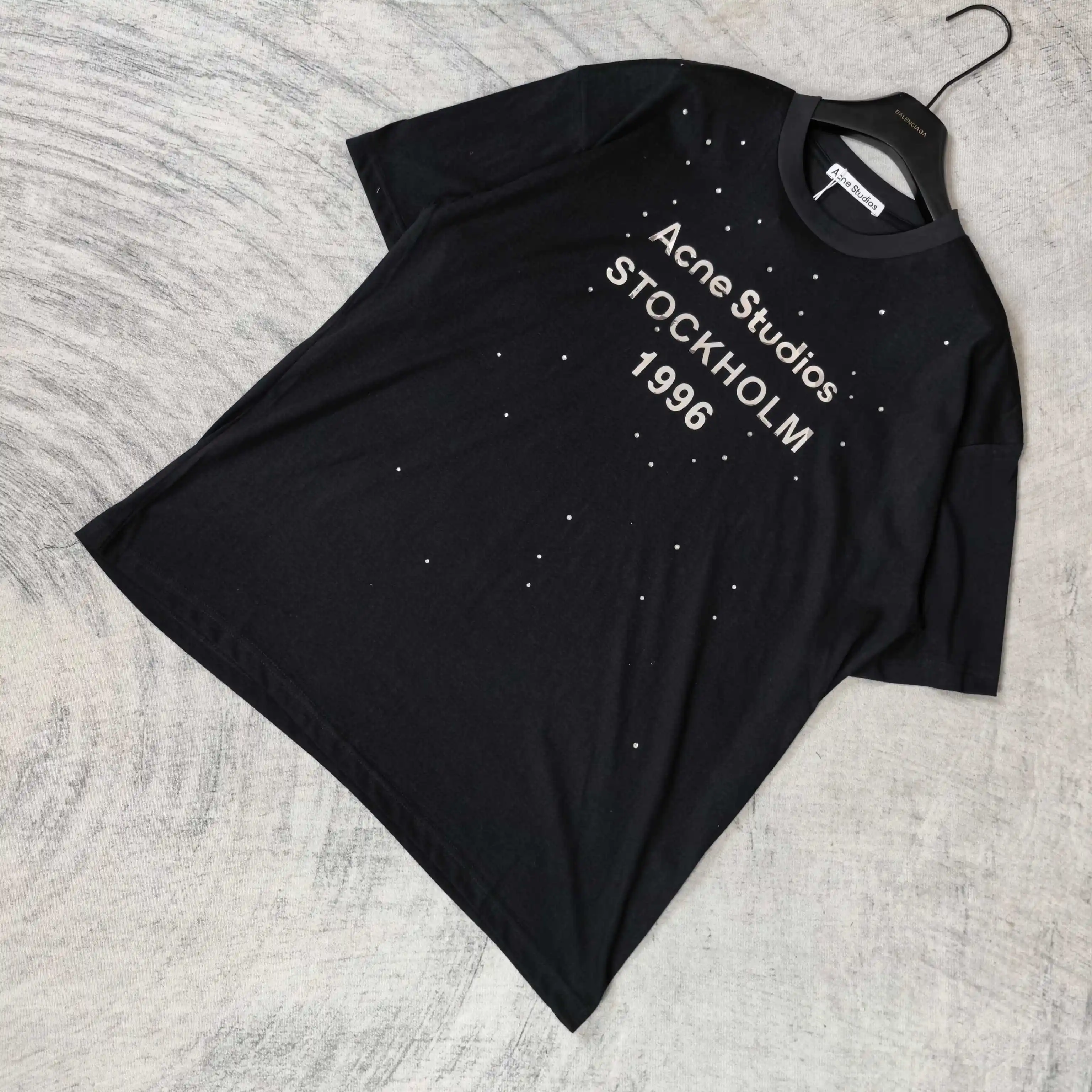 Acne Studios 1996 Rhinestone Logo T-Shirt D14024532 — view 4