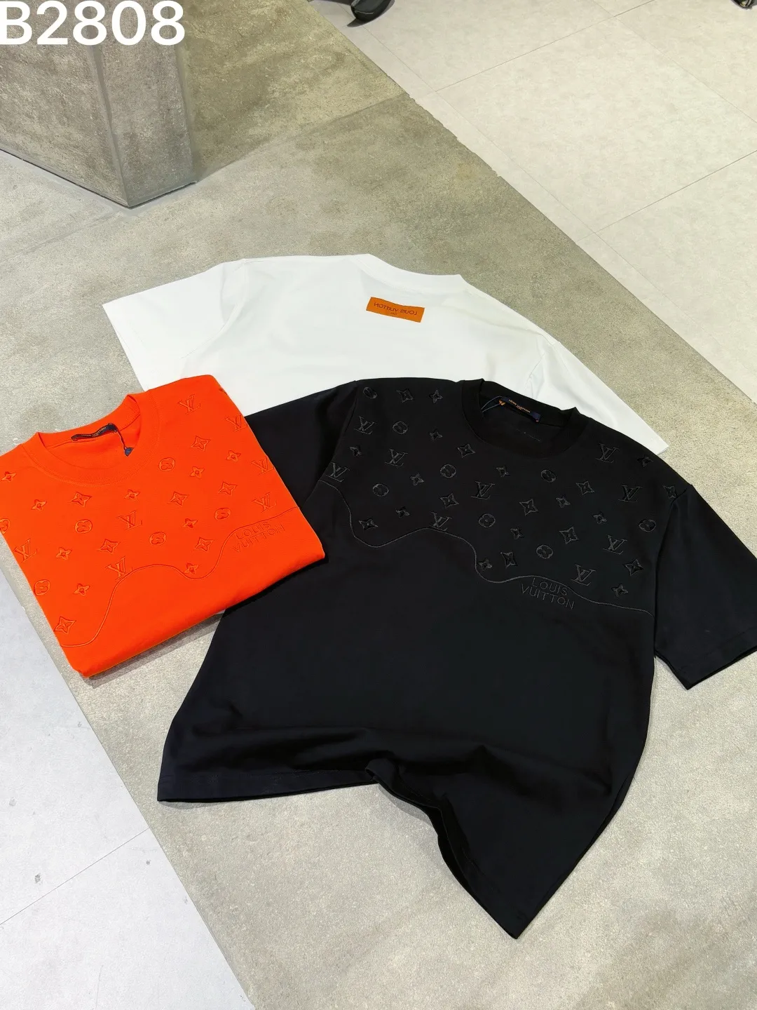 Monogram Embroidered Cotton T-Shirt D15519042 — view 8