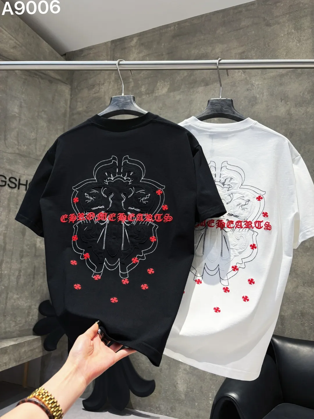 Embroidered Logo Cotton T-Shirt D16019040 — view 3