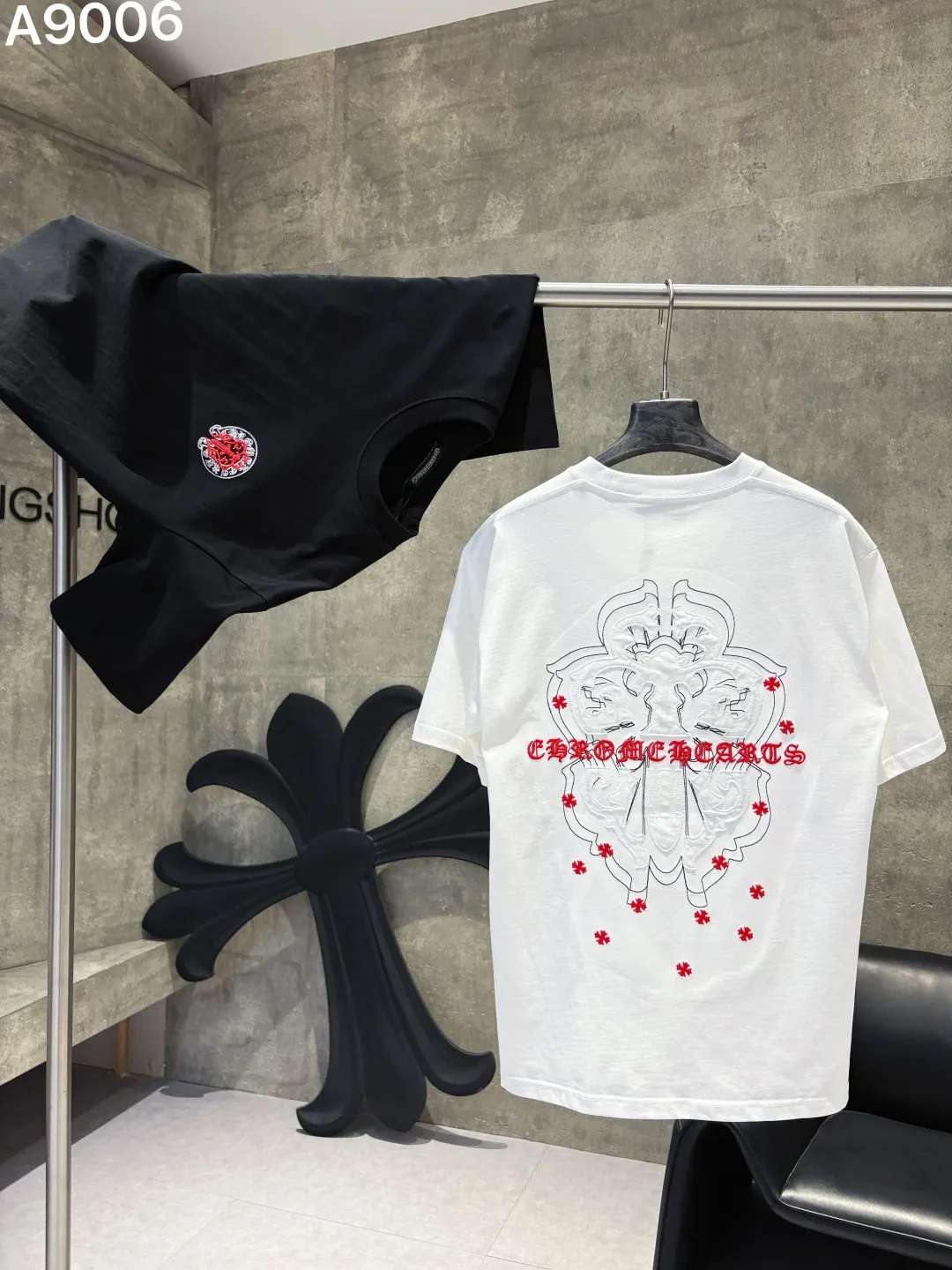 Embroidered Logo Cotton T-Shirt D16019040 — view 6