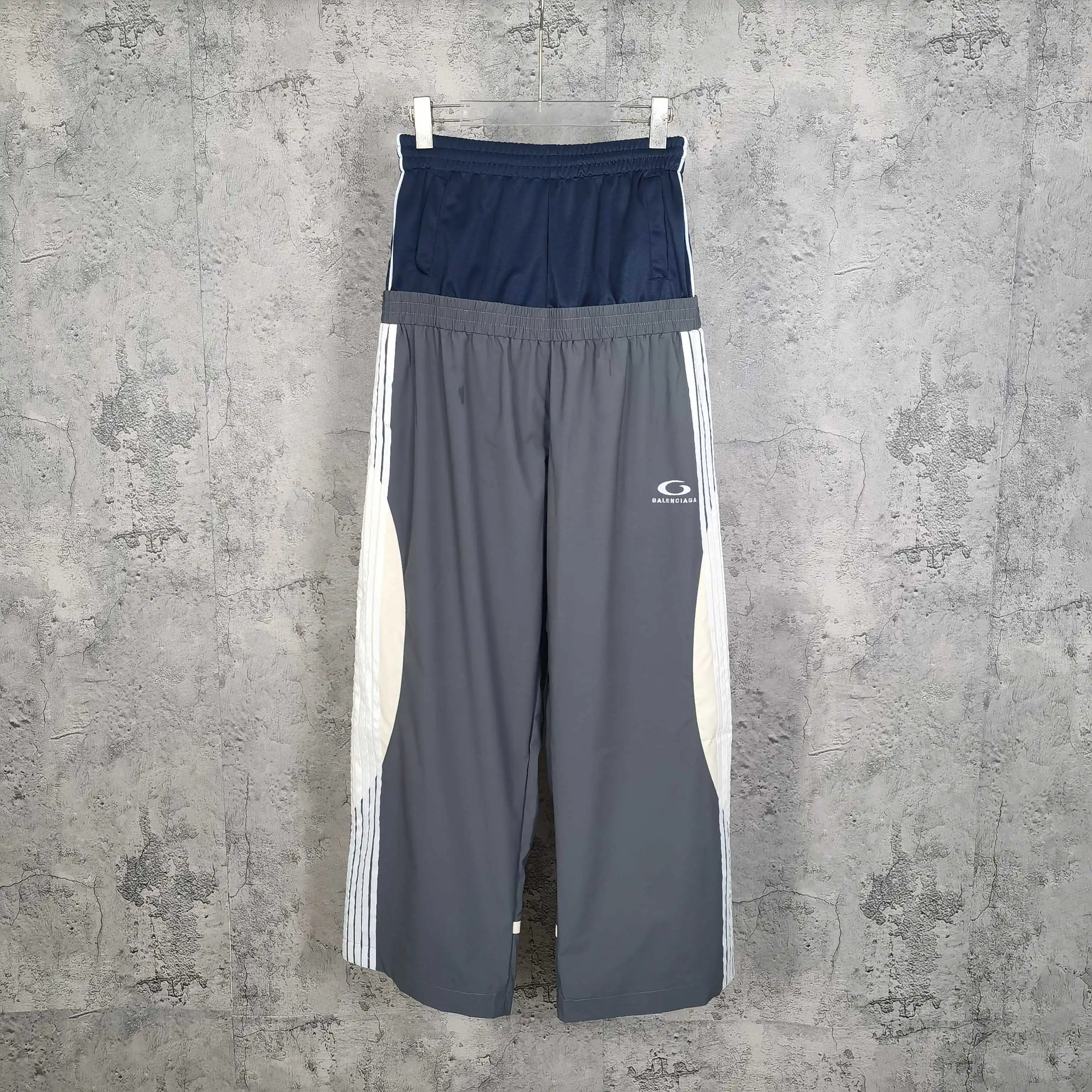 Cut-Up Double-Waistband Tracksuit Pants D22524488