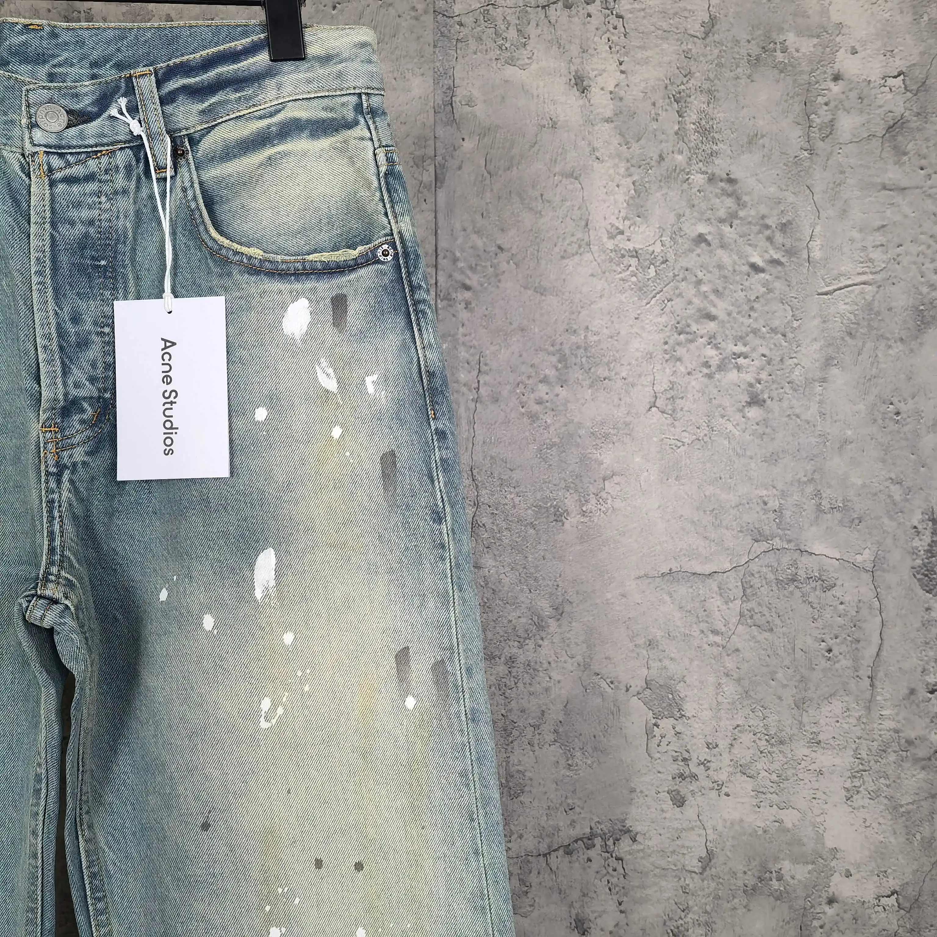 Paint-Splatter Straight-Leg Jeans D23524543 — view 8
