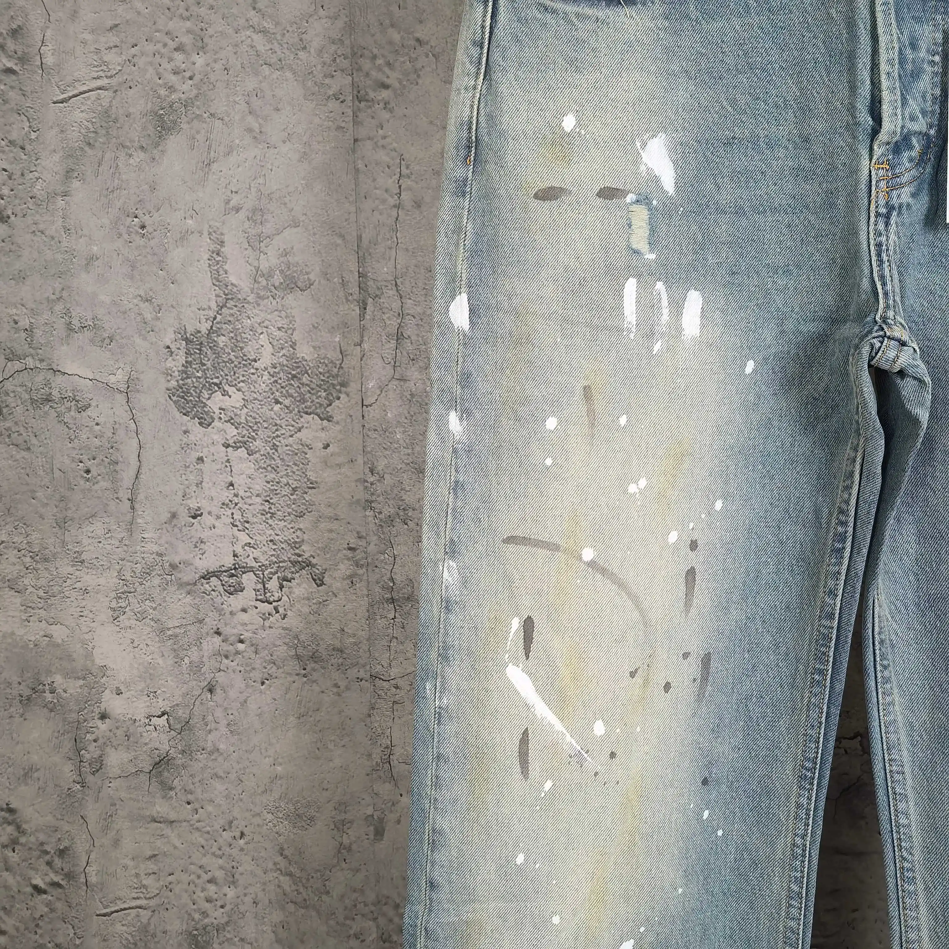 Paint-Splatter Straight-Leg Jeans D23524543 — view 10