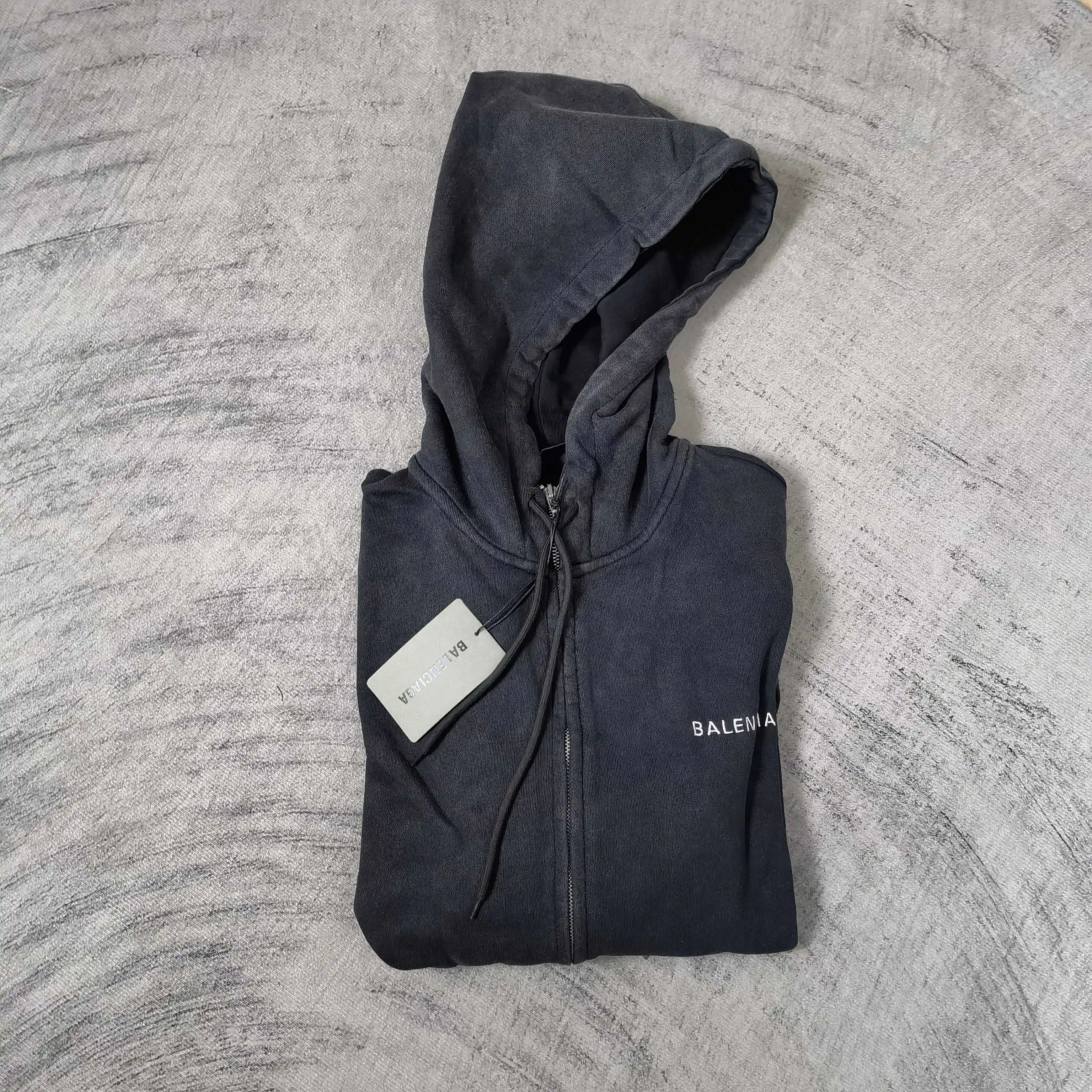 Oversized Embroidered Zip-Up Hoodie D24024462 — view 12