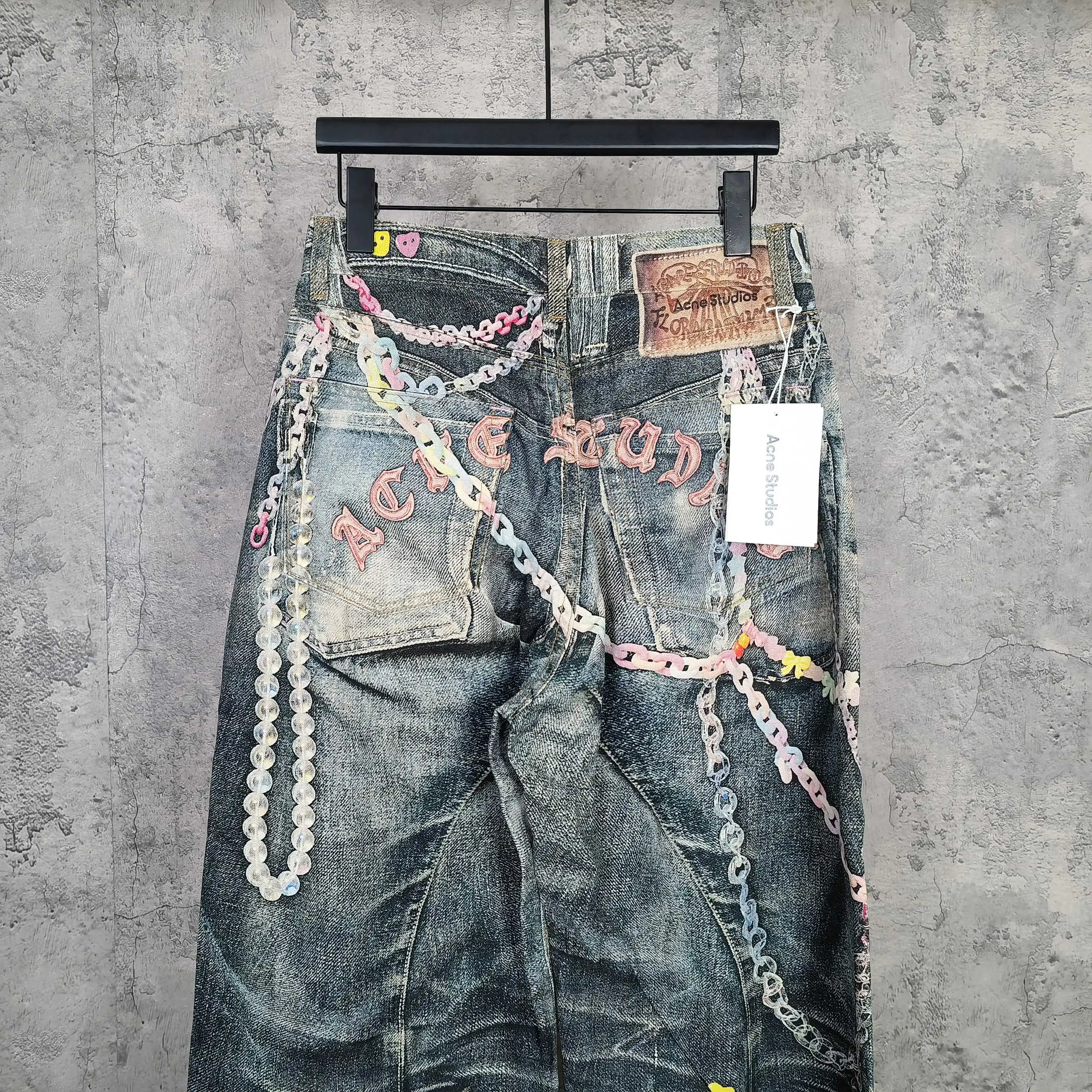 1981 Trompe L'oeil Candy Print Wide-Leg Jeans D25524499 — view 5
