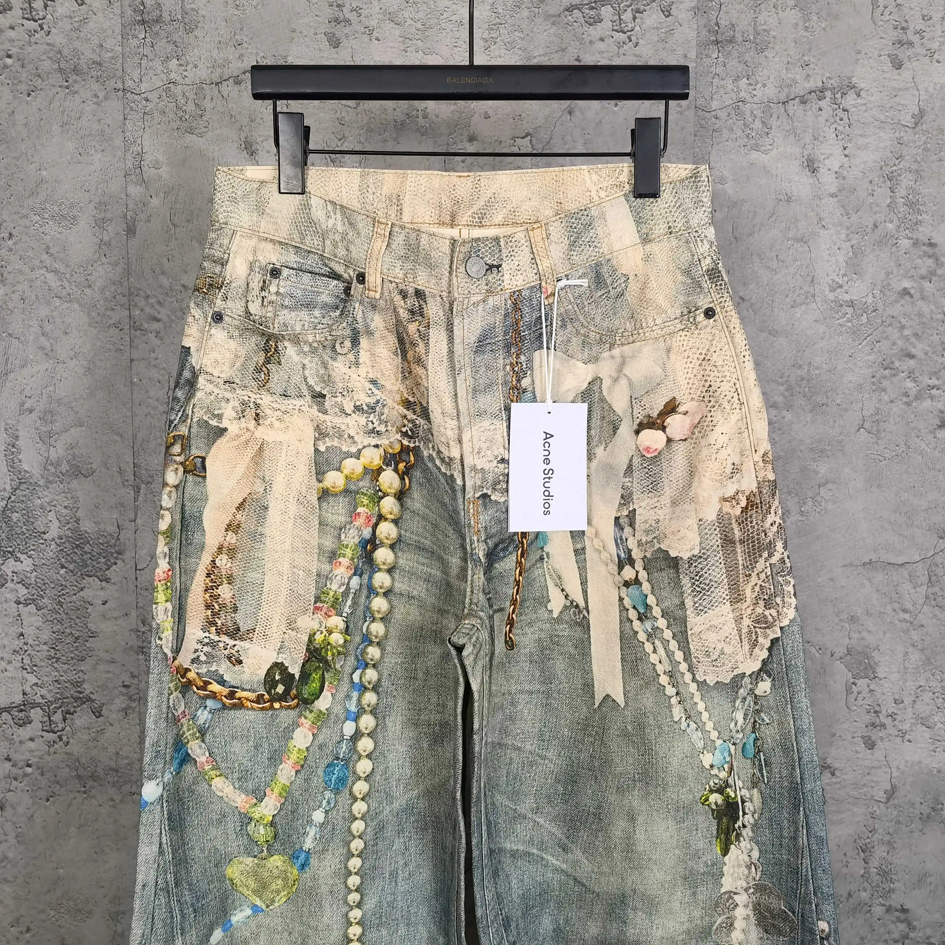 1981 Trompe L'oeil Print Wide-Leg Jeans D25524546 — view 3