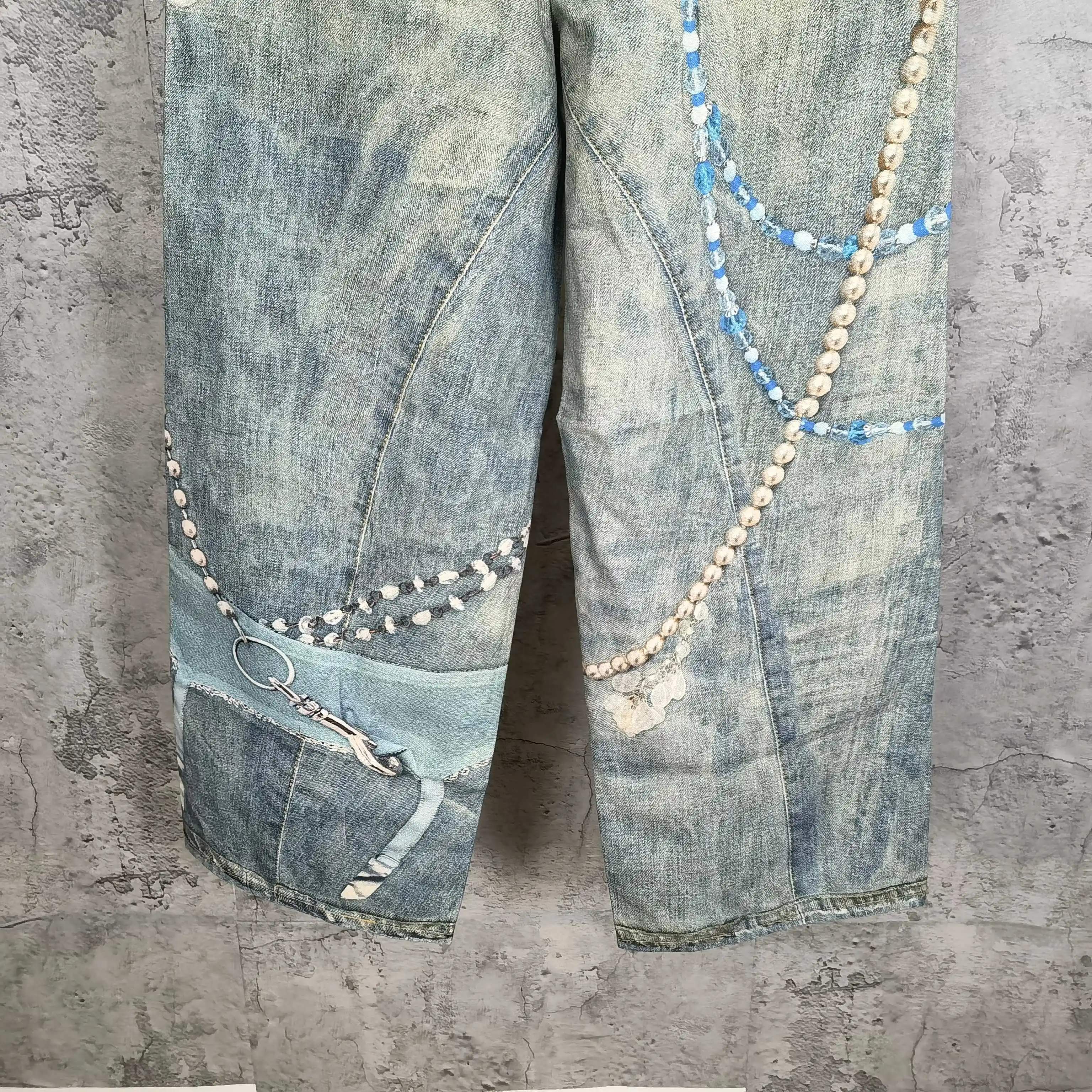 1981 Trompe L'oeil Print Wide-Leg Jeans D25524546 — view 11
