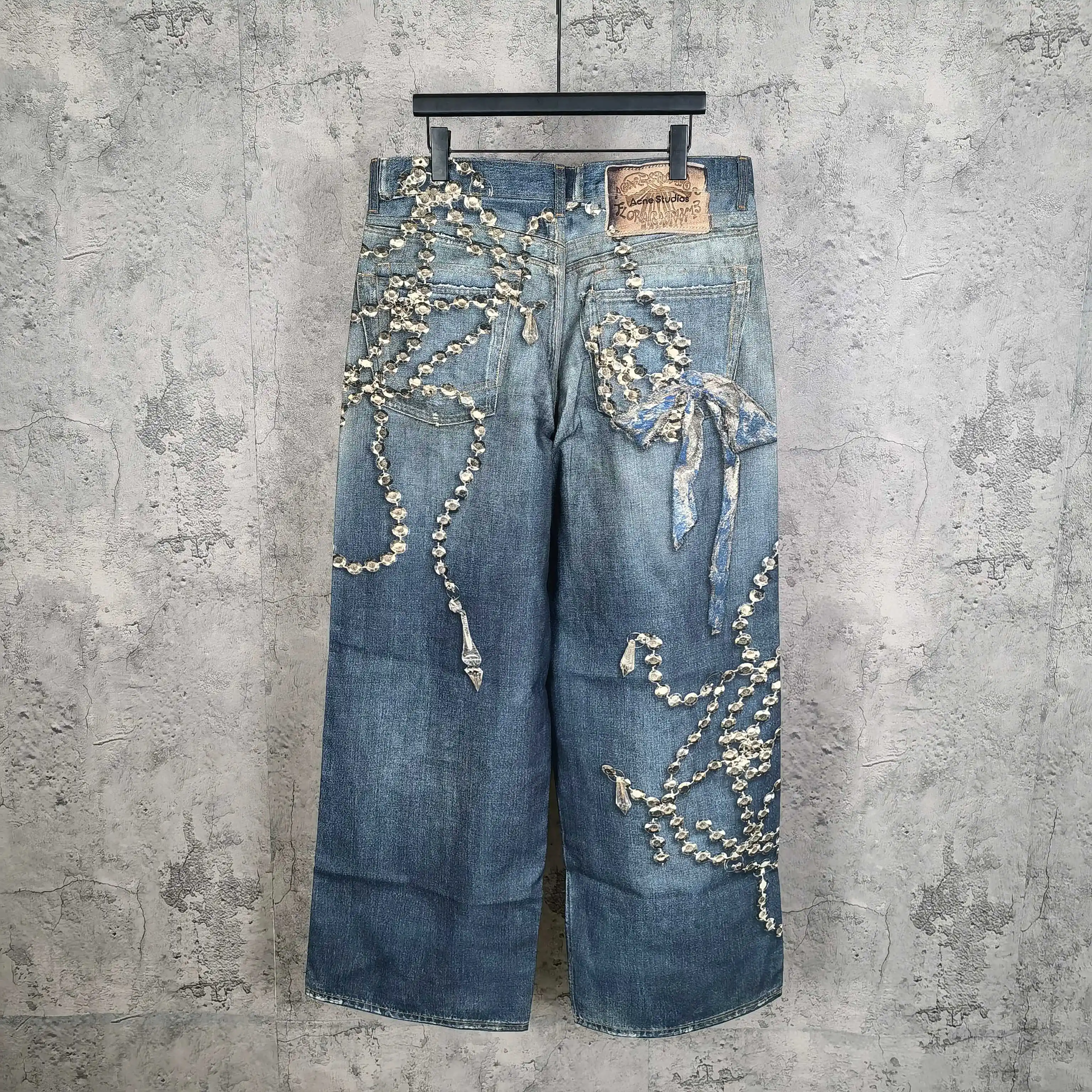 1981 Trompe L'oeil Print Wide-Leg Jeans D26024542 — view 2