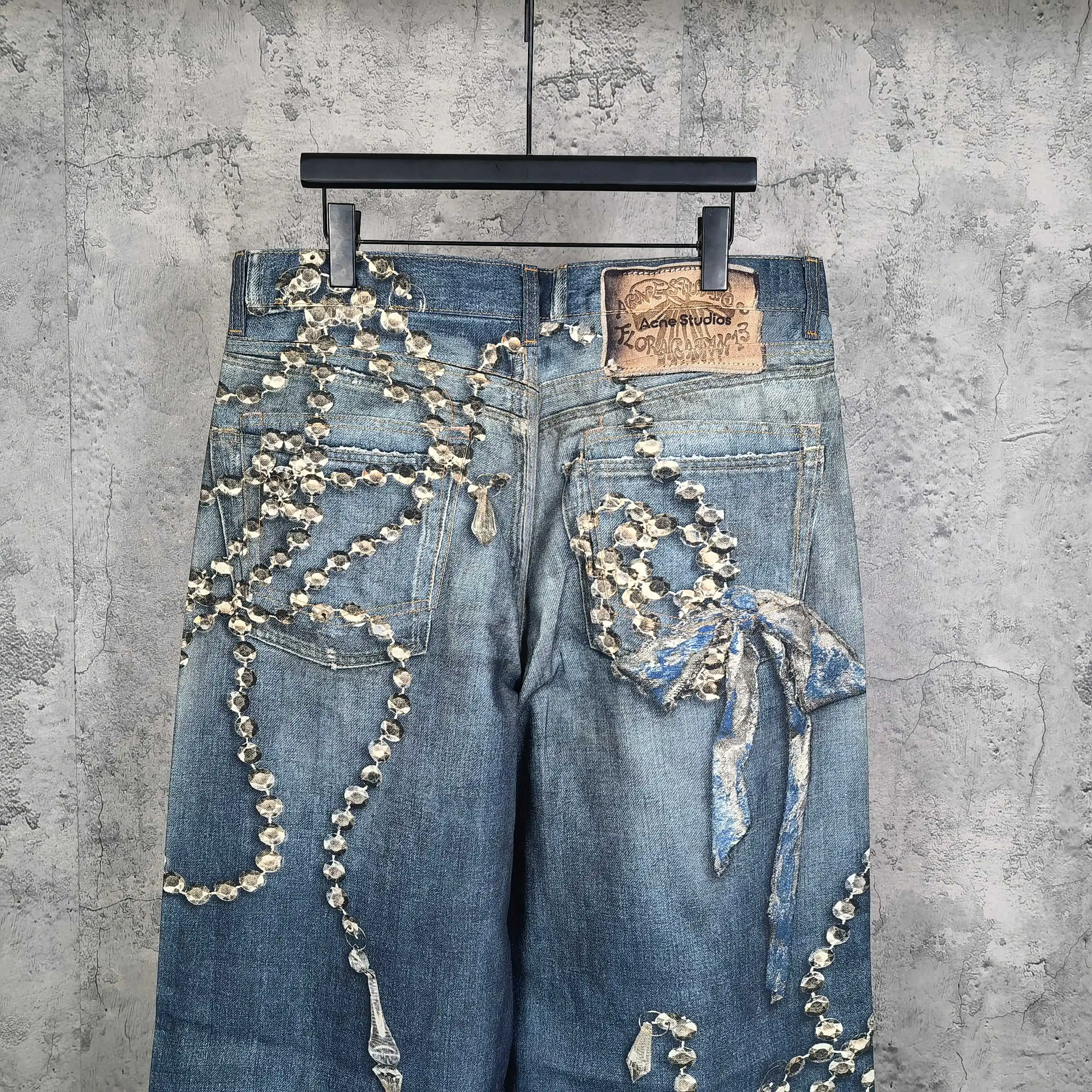 1981 Trompe L'oeil Print Wide-Leg Jeans D26024542 — view 6