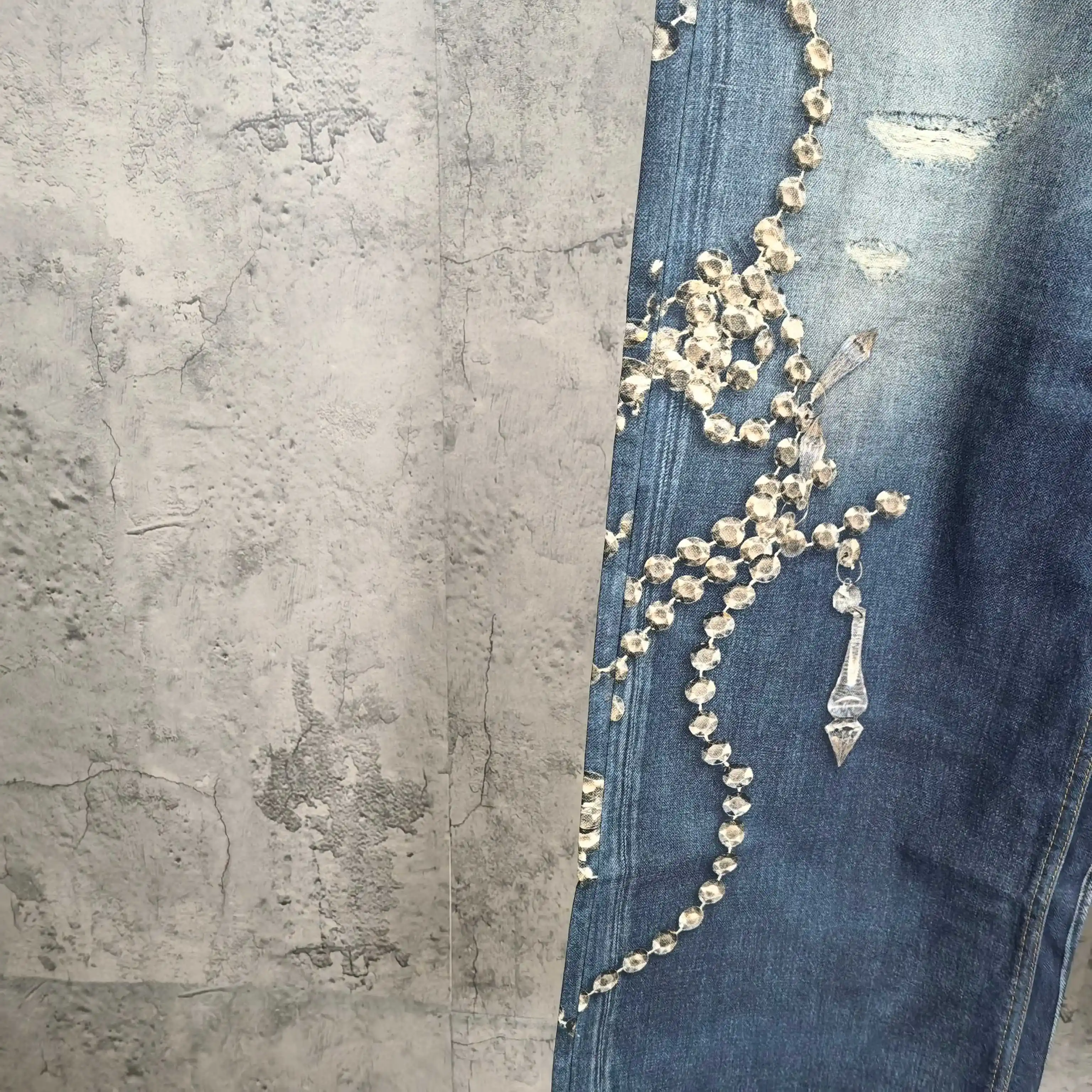 1981 Trompe L'oeil Print Wide-Leg Jeans D26024542 — view 10