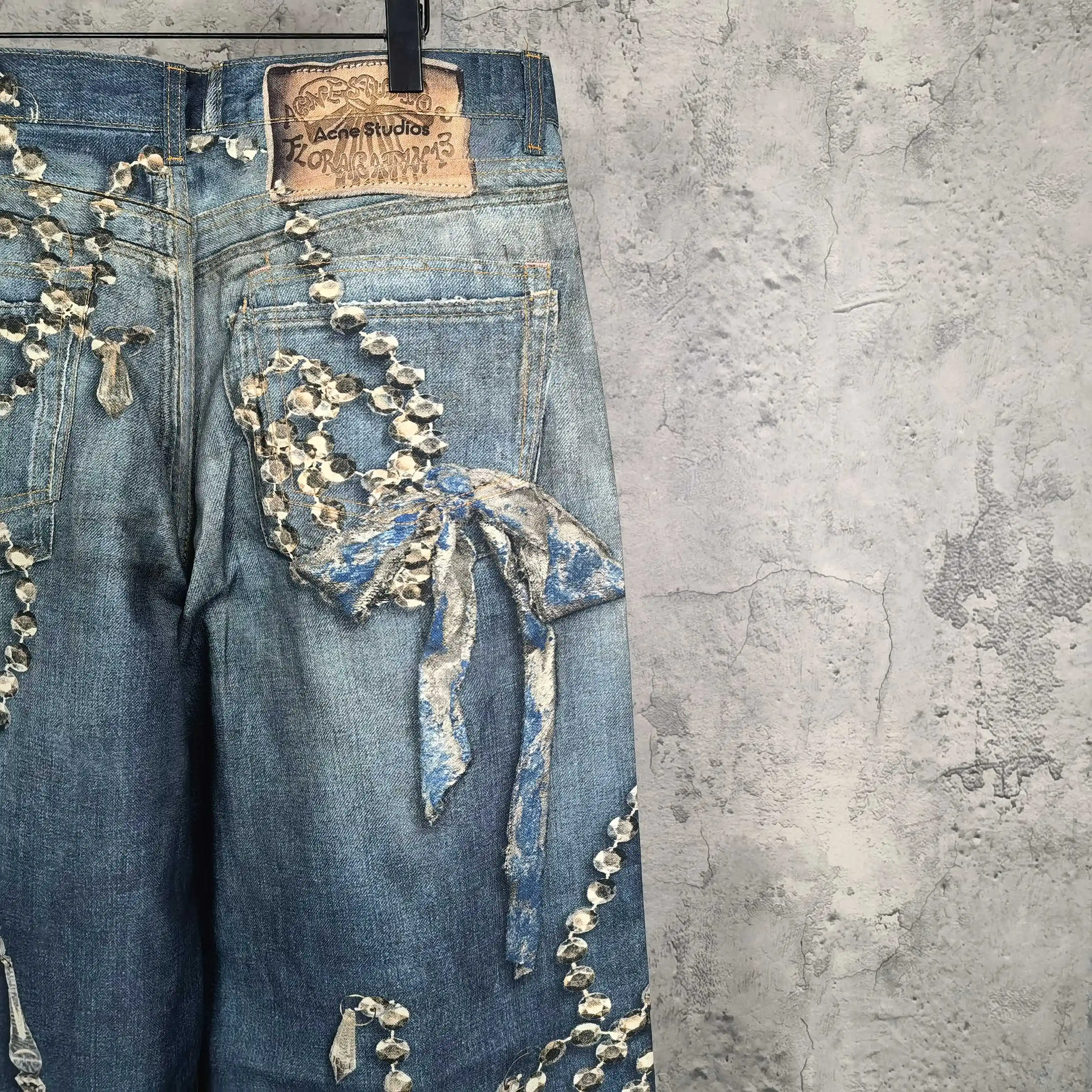 1981 Trompe L'oeil Print Wide-Leg Jeans D26024542 — view 13