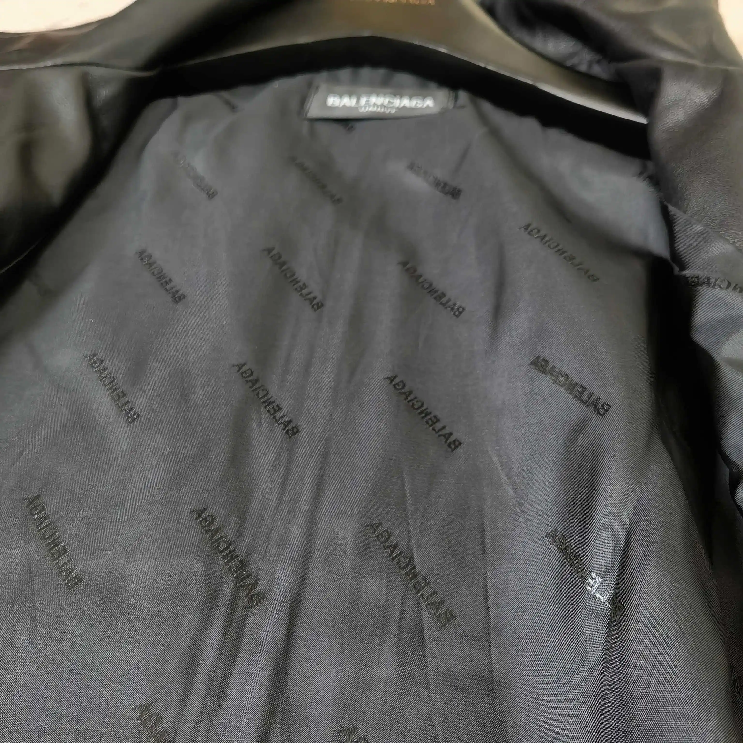 Layered Volume Embroidered Faux-Leather Bomber Jacket D31024464 — view 16