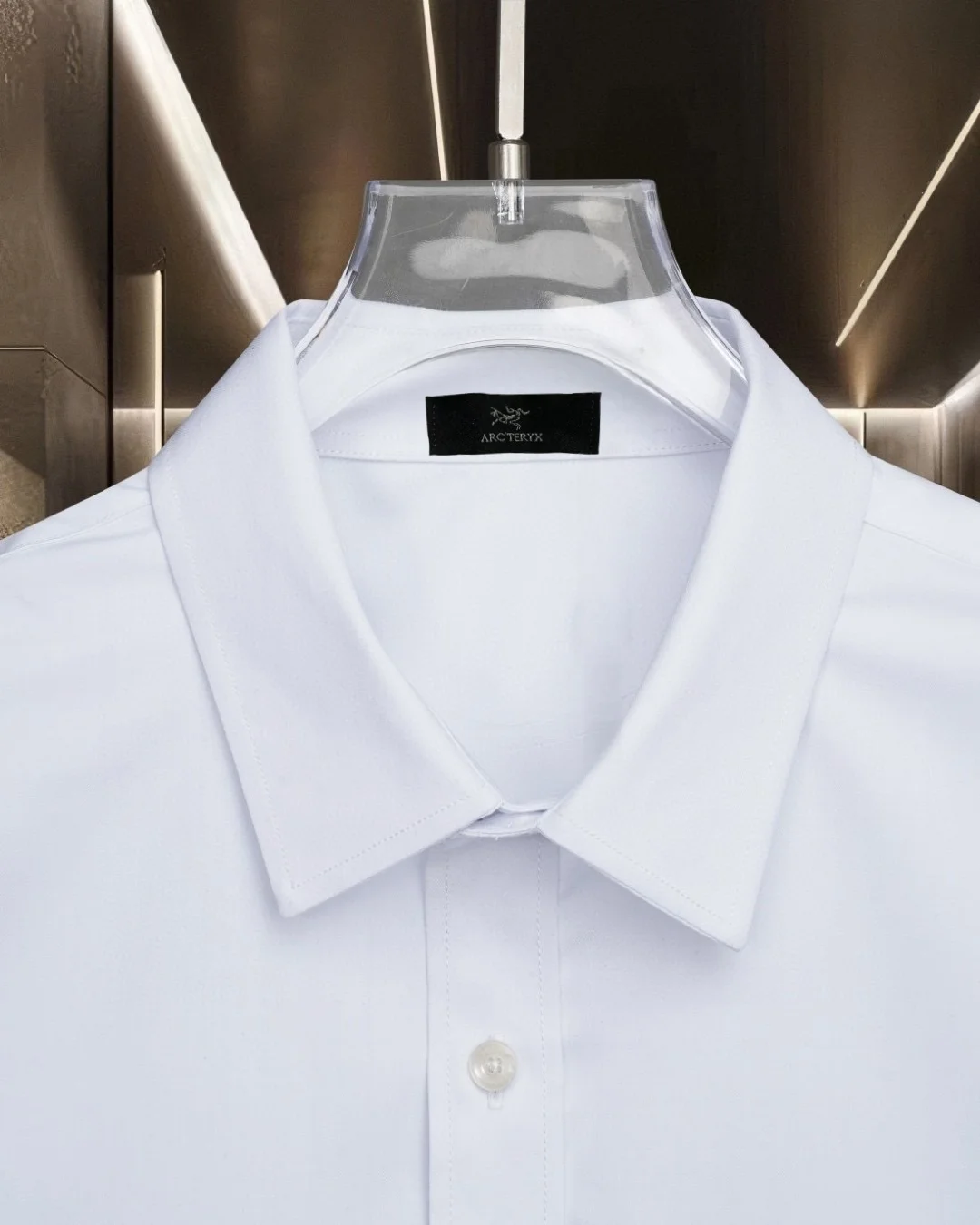 Logo-Embroidered Long-Sleeve Cotton Shirt D17811709 — view 5