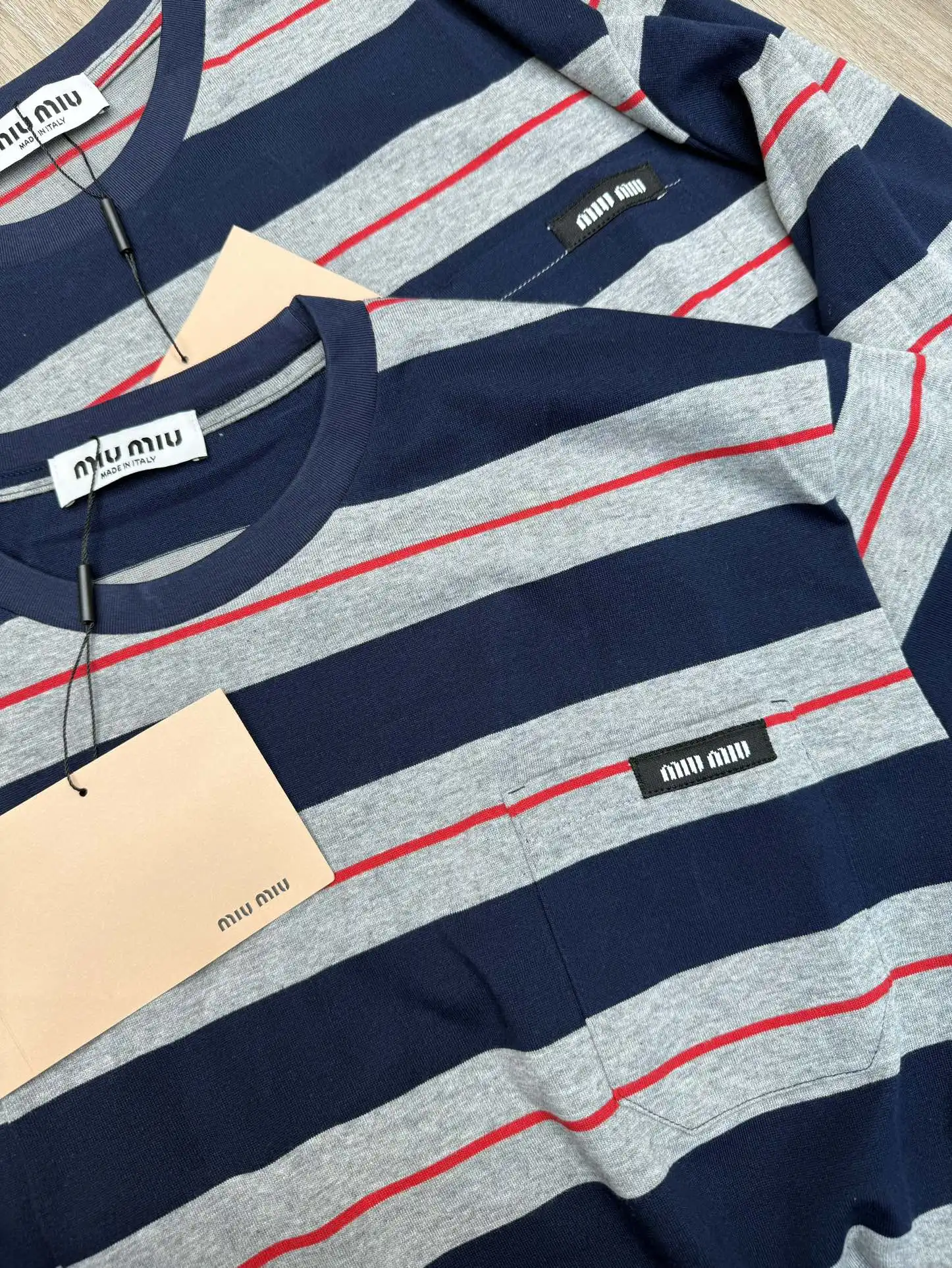 Striped Cotton Long-Sleeve T-Shirt D7916076 — view 3