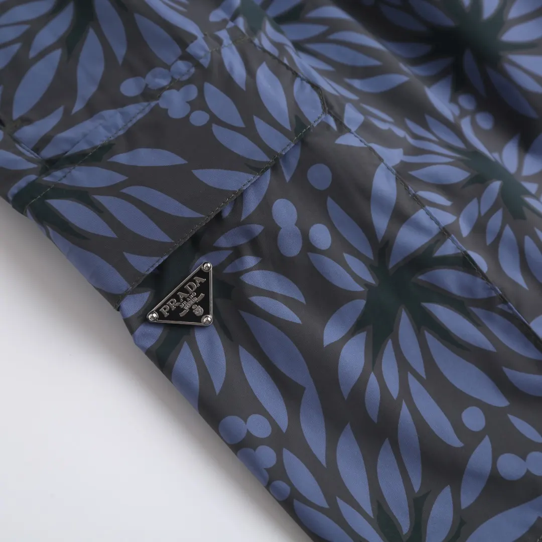 Floral-Print Water-Repellent Nylon Shorts D15521679 — view 5