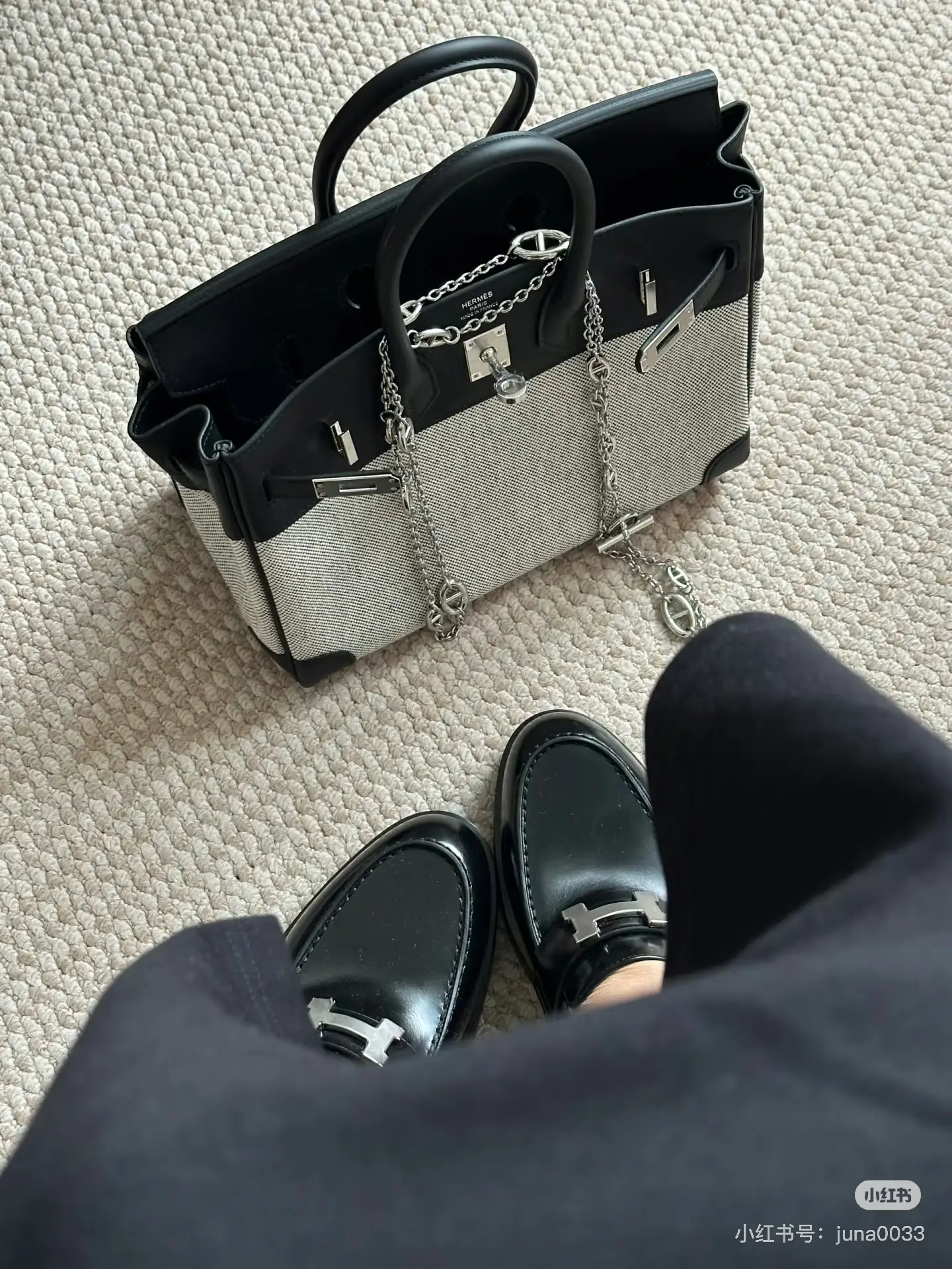 Canvas & Leather Top-Handle Bag D59018544 — view 8